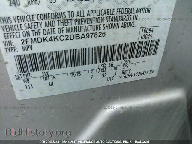 2013 Ford Edge - VIN: 2FMDK4KC2DBA97826 - Photo 9