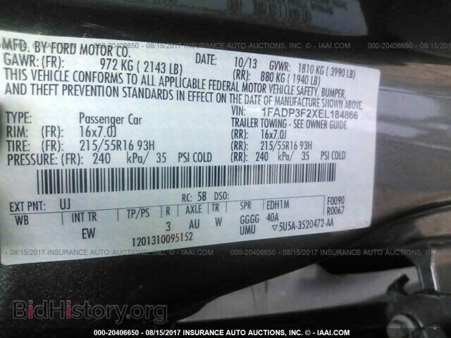 2014 Ford Focus - VIN: 1FADP3F2XEL184866 - Фото 9