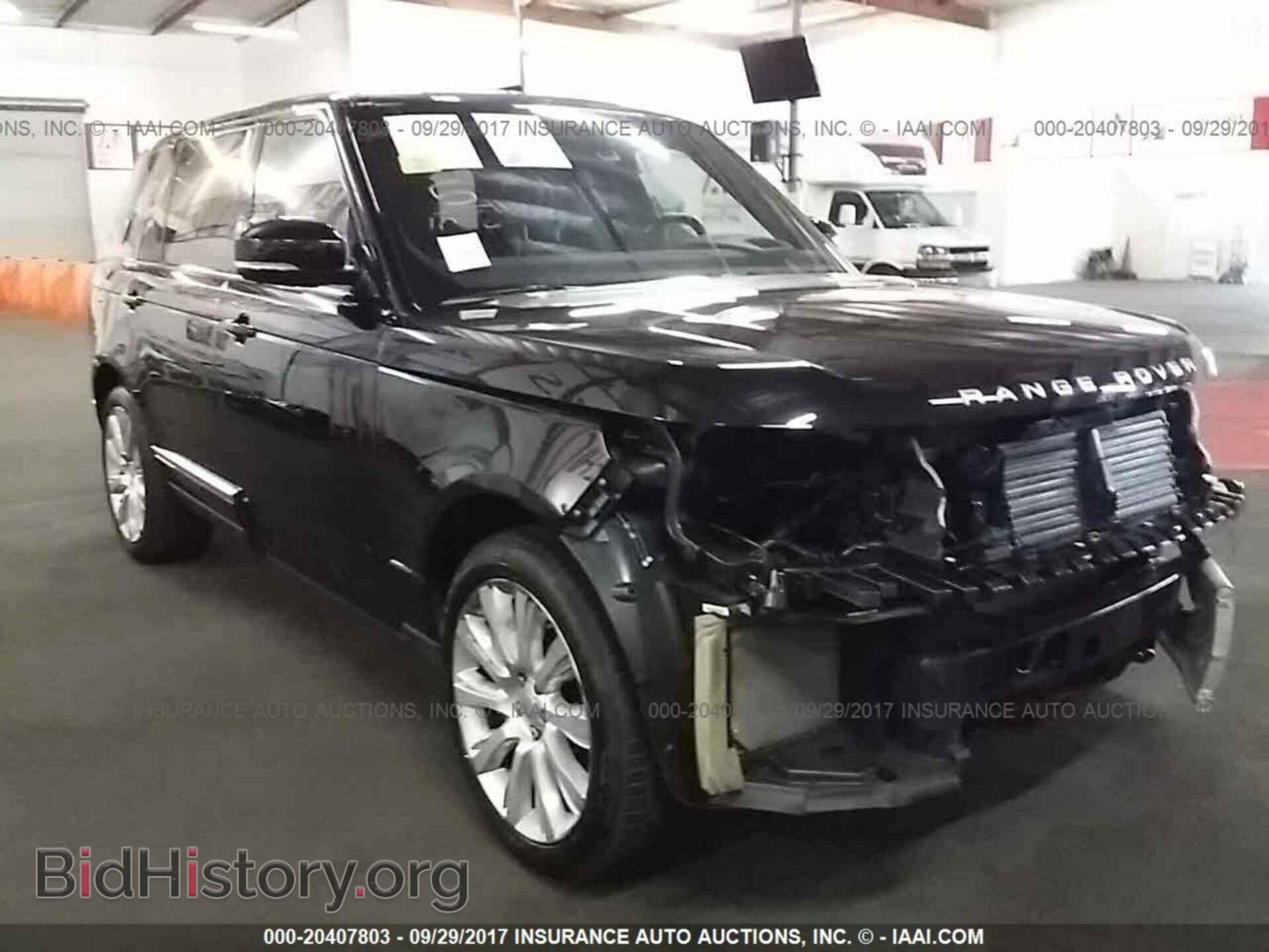 Фотография SALGS3EF0GA289482 - Land rover Range rover 2016