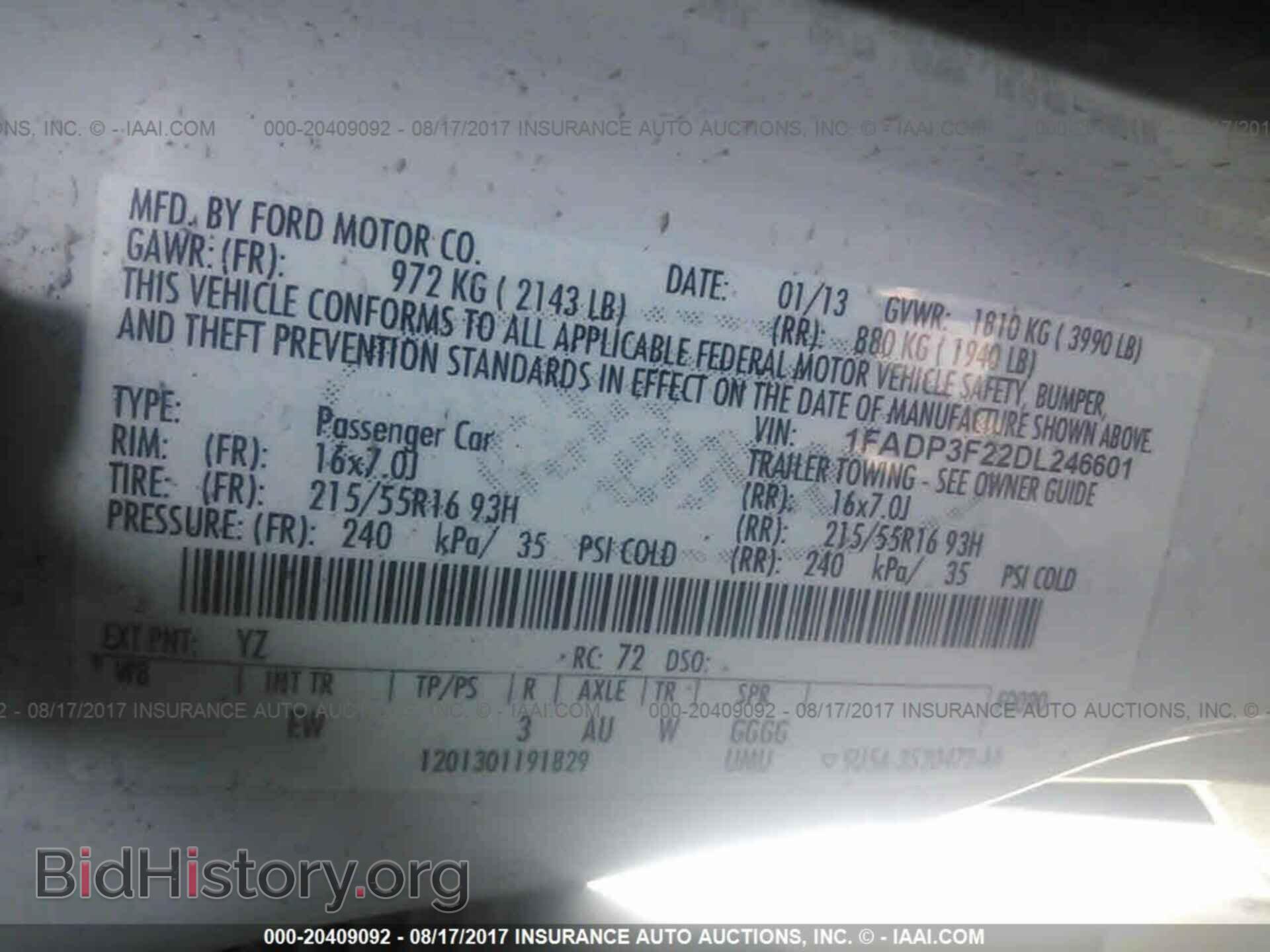 2013 Ford Focus - VIN: 1FADP3F22DL246601 - Фото 9