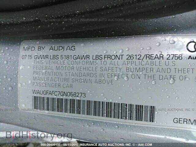2016 Audi A6 - VIN: WAUGFAFC7GN056273 - Фото 9