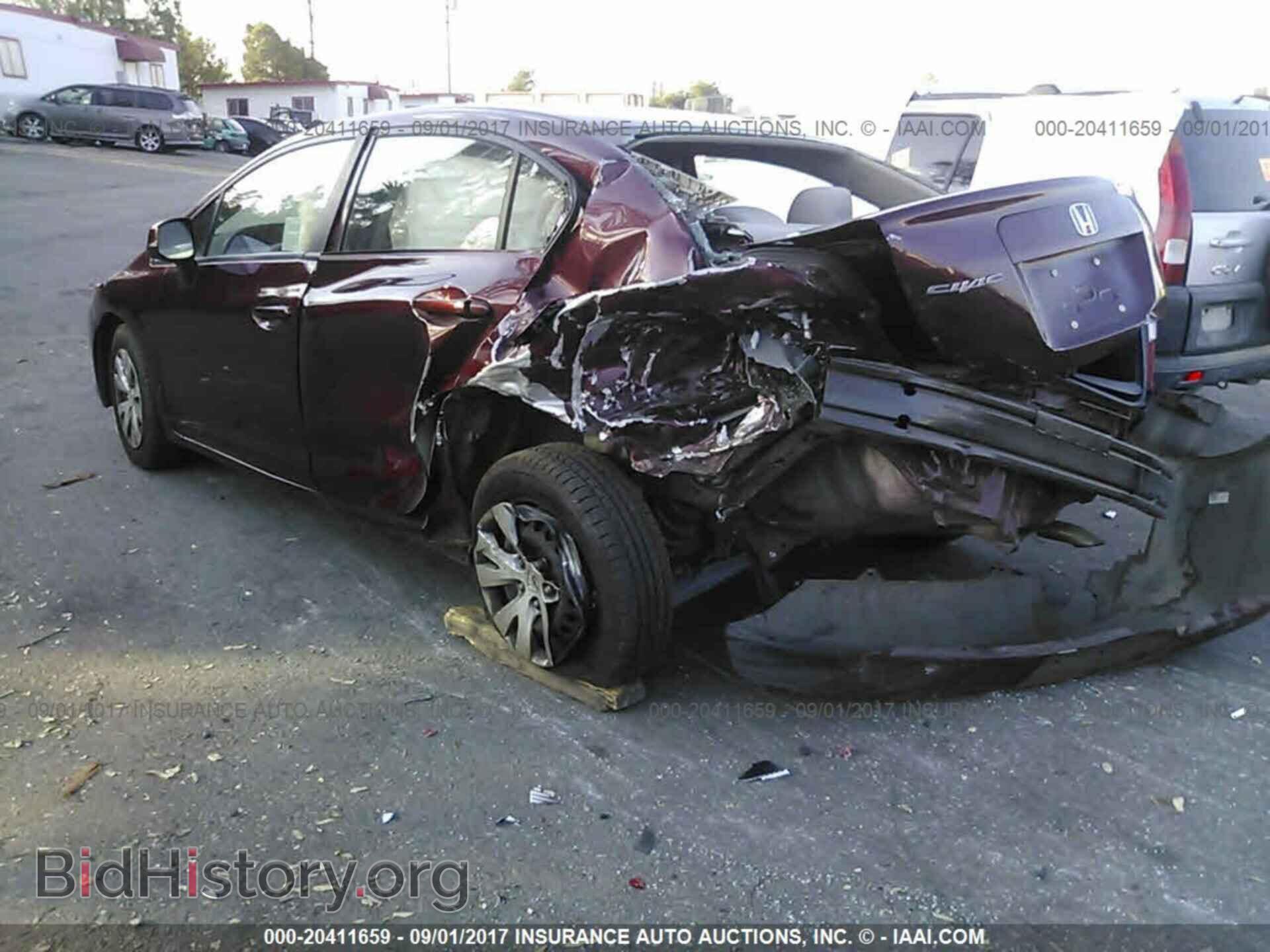 2012 Honda Civic - VIN: 2HGFB2F54CH593530 - Фото 3