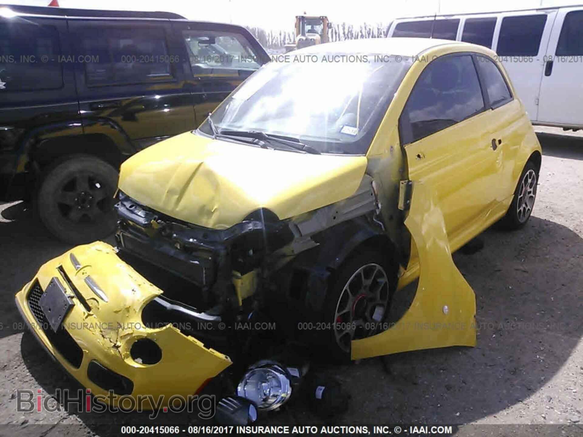 2013 Fiat 500 - VIN: 3C3CFFBR2DT530980 - Фото 2