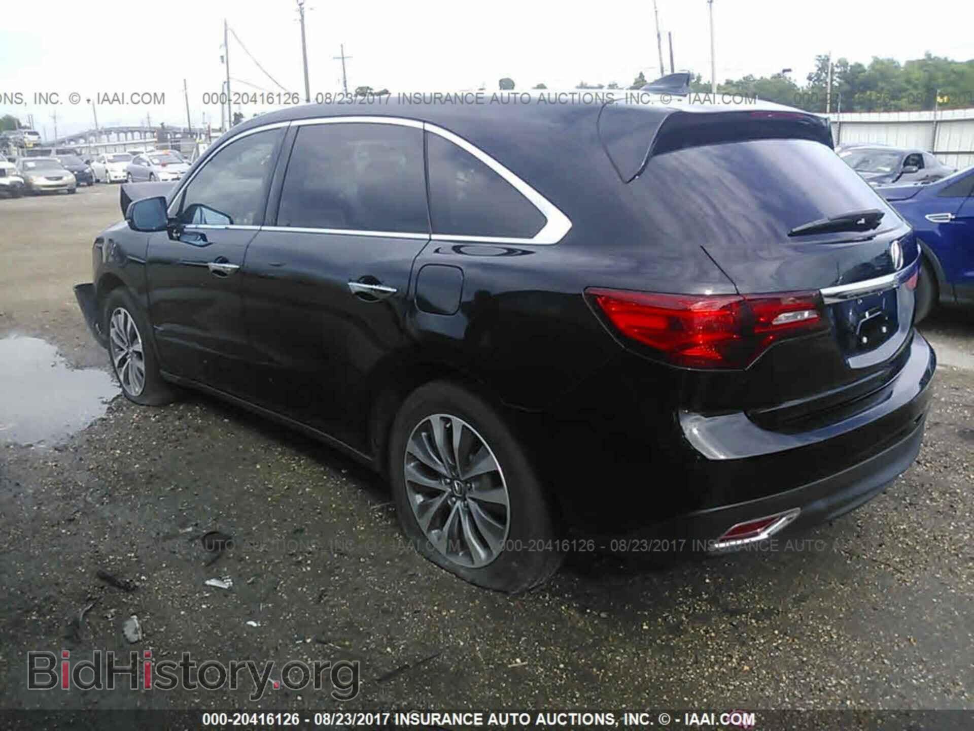 2014 Acura Mdx - VIN: 5FRYD3H45EB015911 - Фото 3