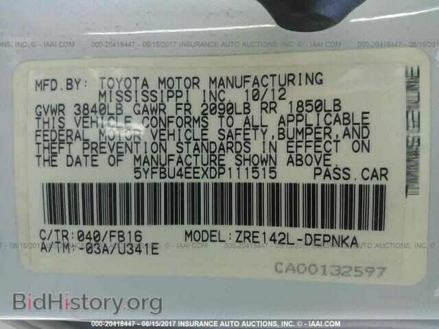 2013 Toyota Corolla - VIN: 5YFBU4EEXDP111515 - Photo 9