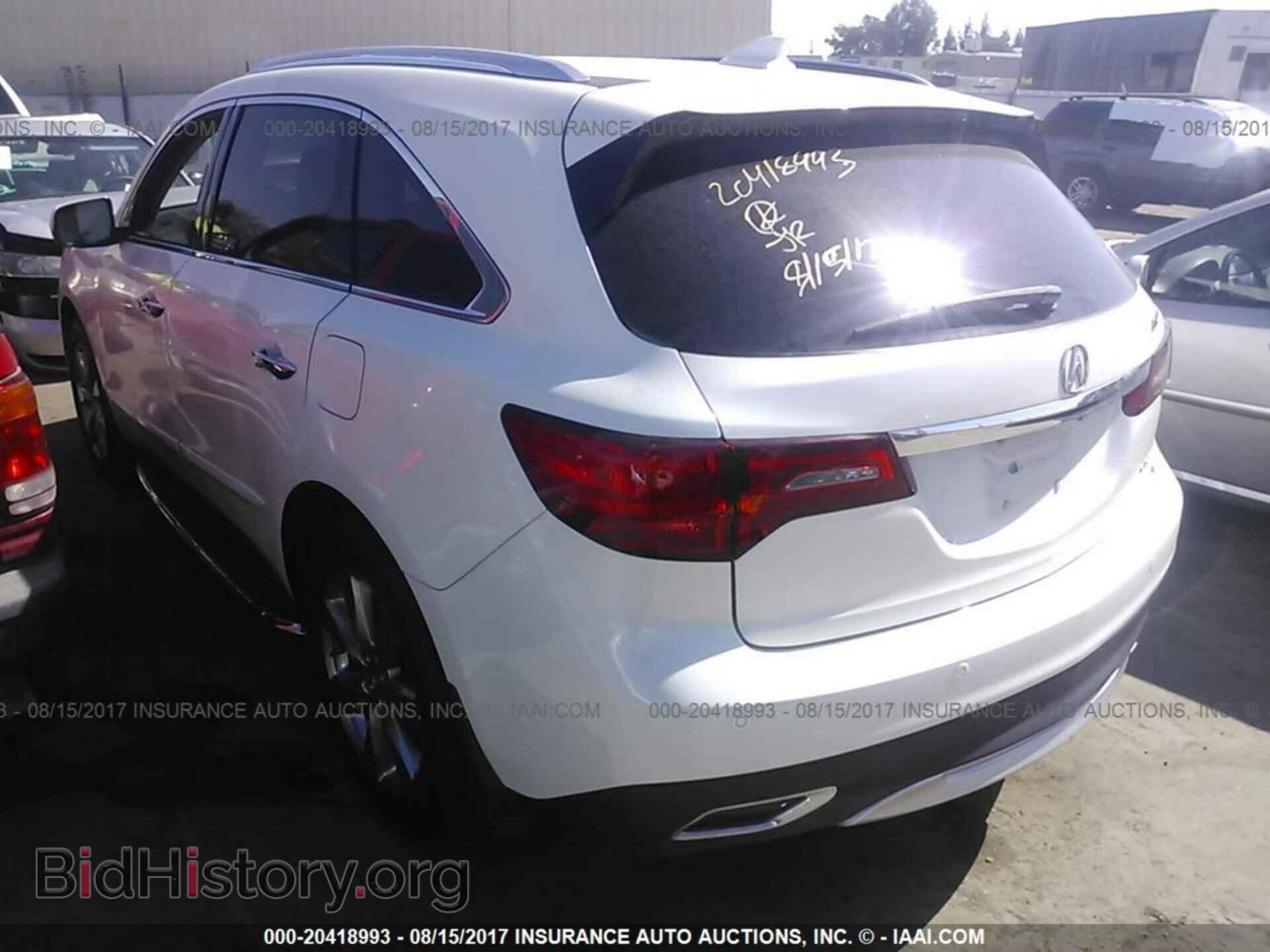 2016 Acura Mdx - VIN: 5FRYD4H92GB016387 - Фото 3