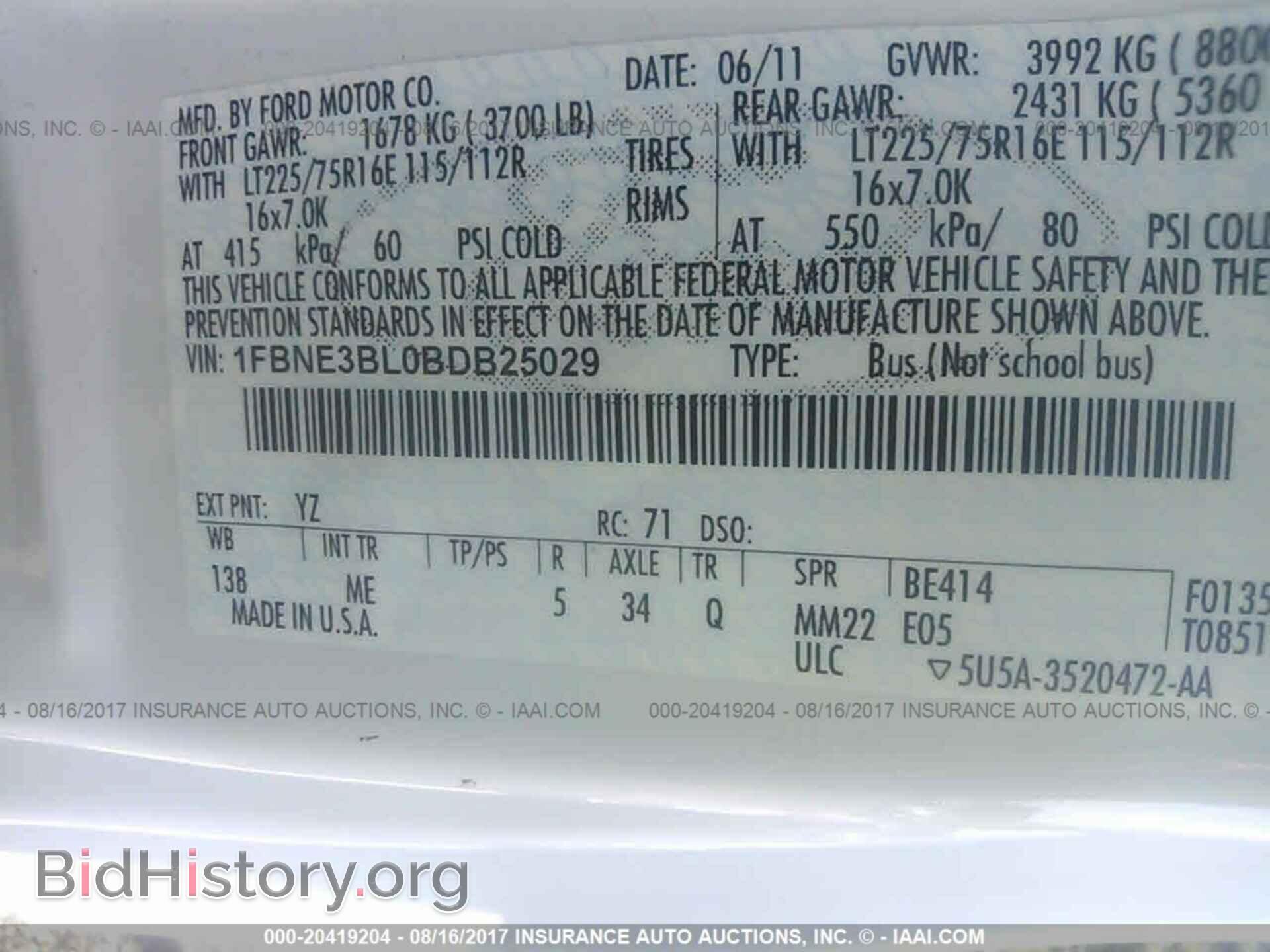 2011 Ford Econoline - VIN: 1FBNE3BL0BDB25029 - Photo 9