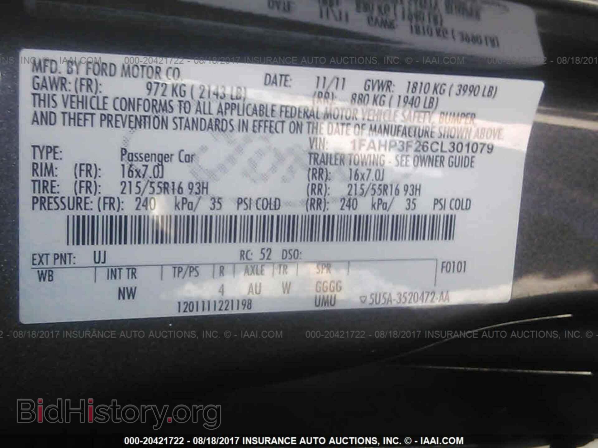 2012 Ford Focus - VIN: 1FAHP3F26CL301079 - Photo 9