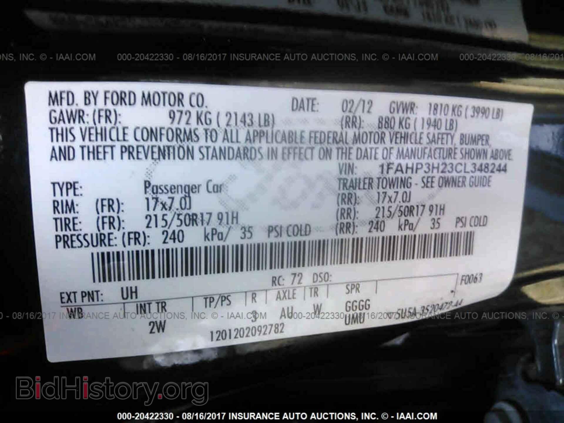 2012 Ford Focus - VIN: 1FAHP3H23CL348244 - Photo 9
