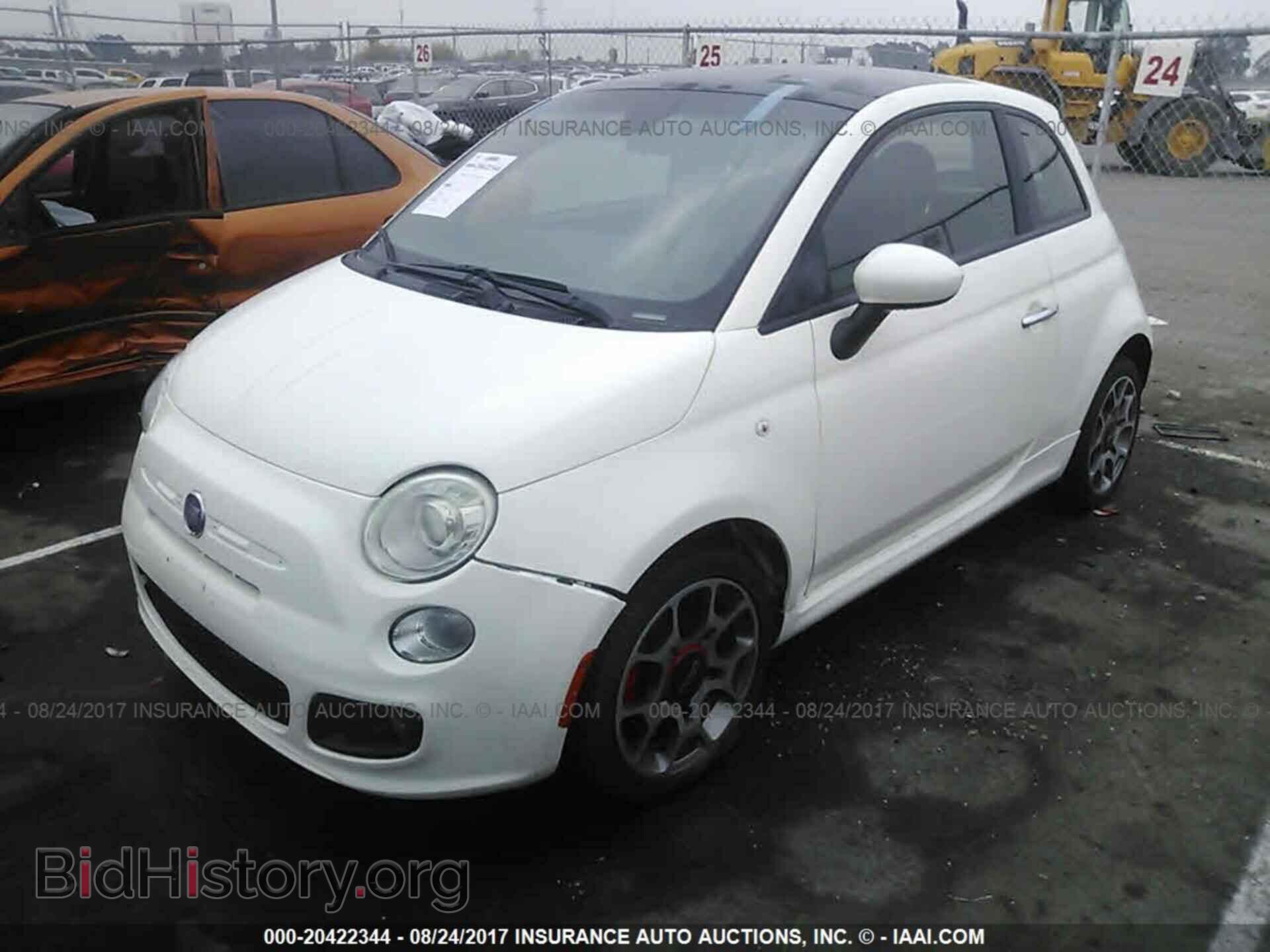 2013 Fiat 500 - VIN: 3C3CFFBR6DT533090 - Фото 2