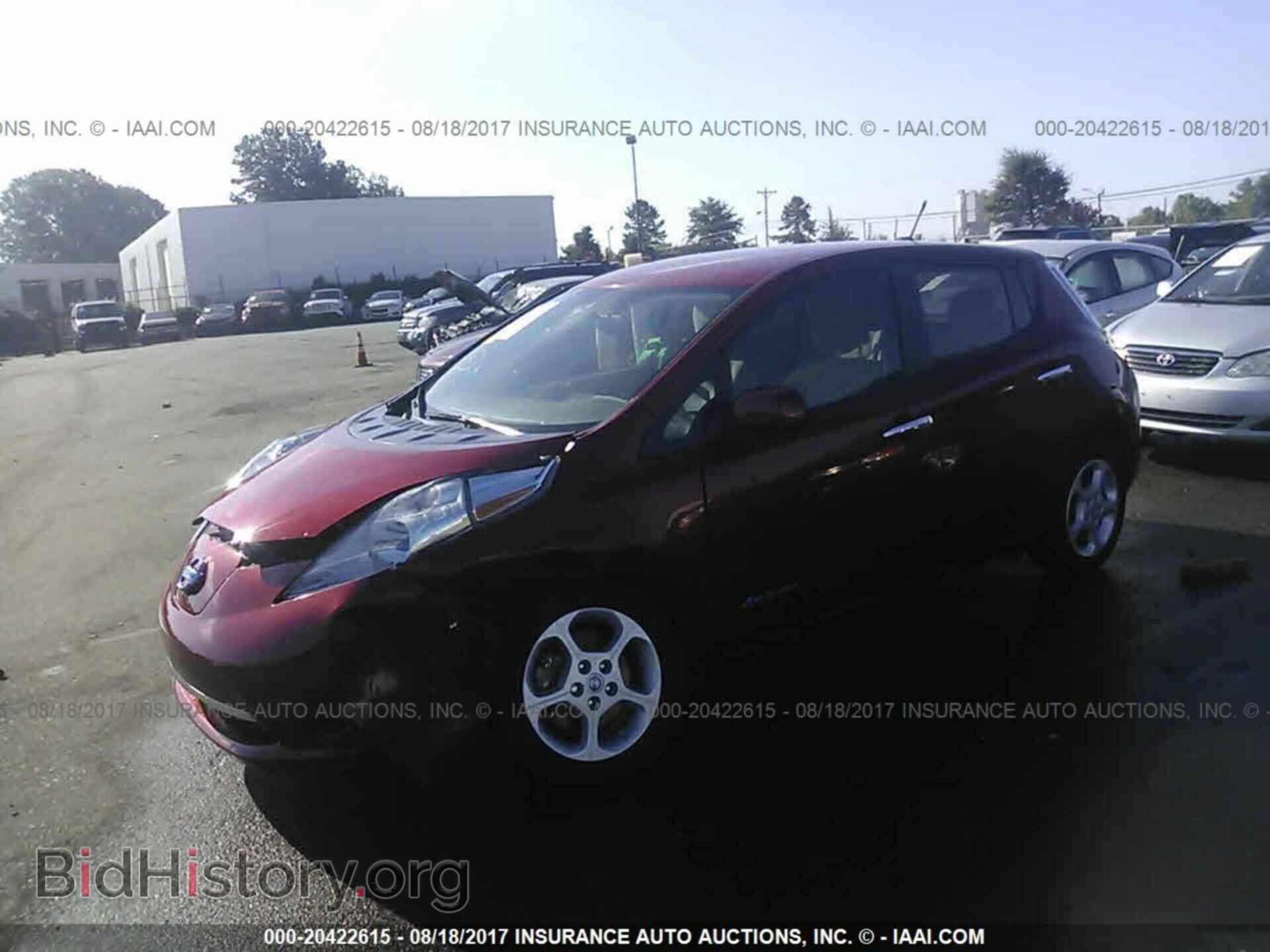 2014 Nissan Leaf - VIN: 1N4AZ0CP9EC331657 - Фото 2