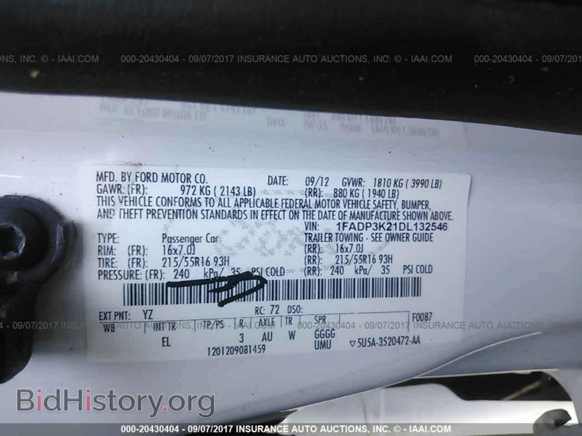 2013 Ford Focus - VIN: 1FADP3K21DL132546 - Фото 9