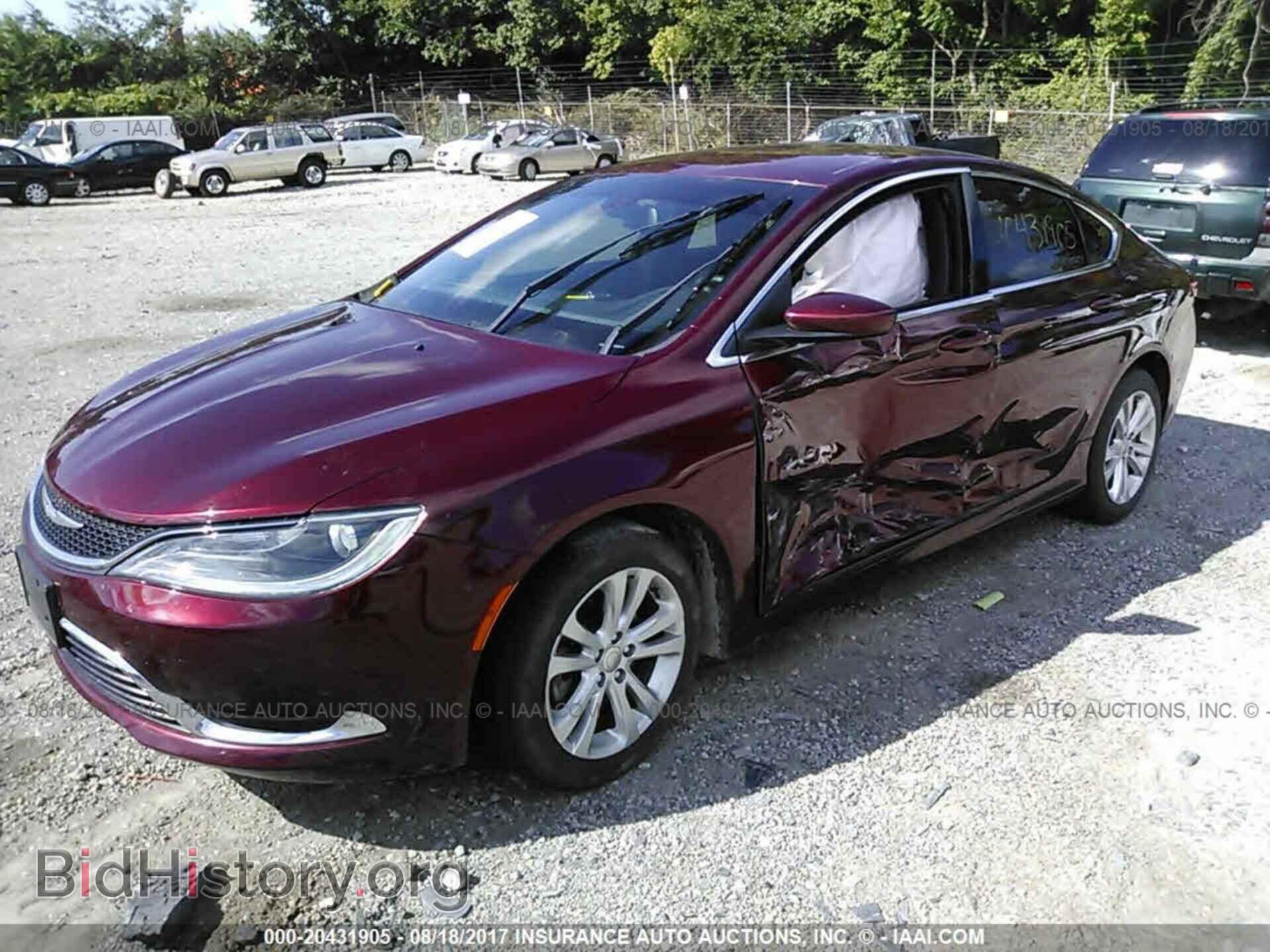 2015 Chrysler 200 - VIN: 1C3CCCAB9FN639855 - Фото 2