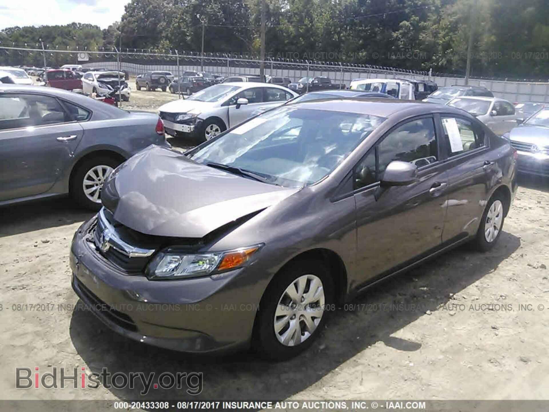 2012 Honda Civic - VIN: 2HGFB2F50CH523491 - Фото 2