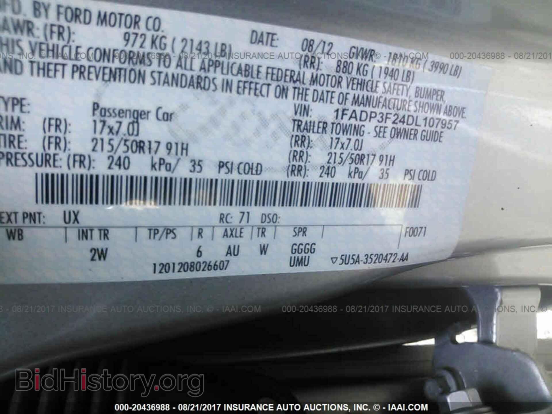 2013 Ford Focus - VIN: 1FADP3F24DL107957 - Фото 9