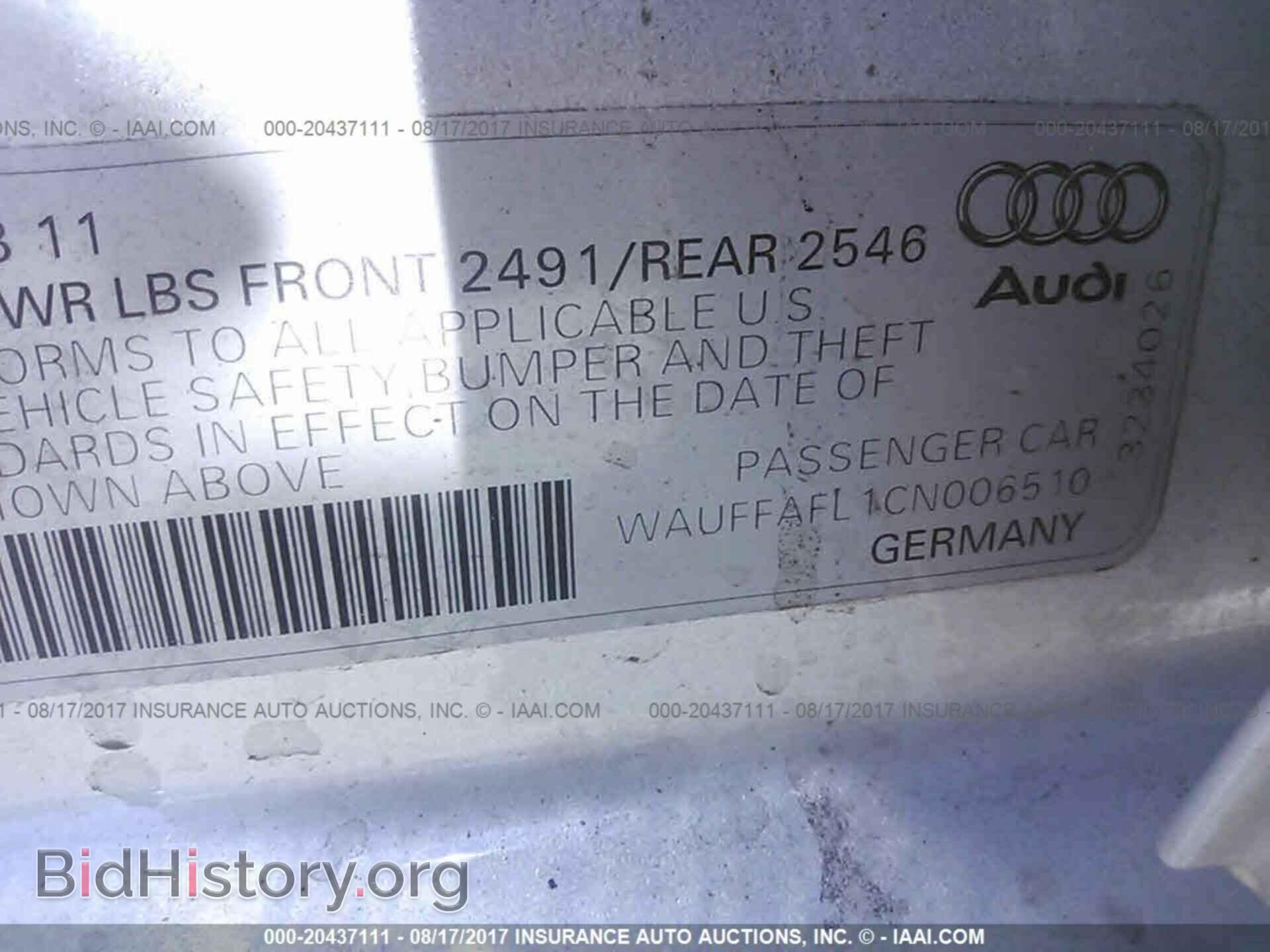 2012 Audi A4 - VIN: WAUFFAFL1CN006510 - Photo 9