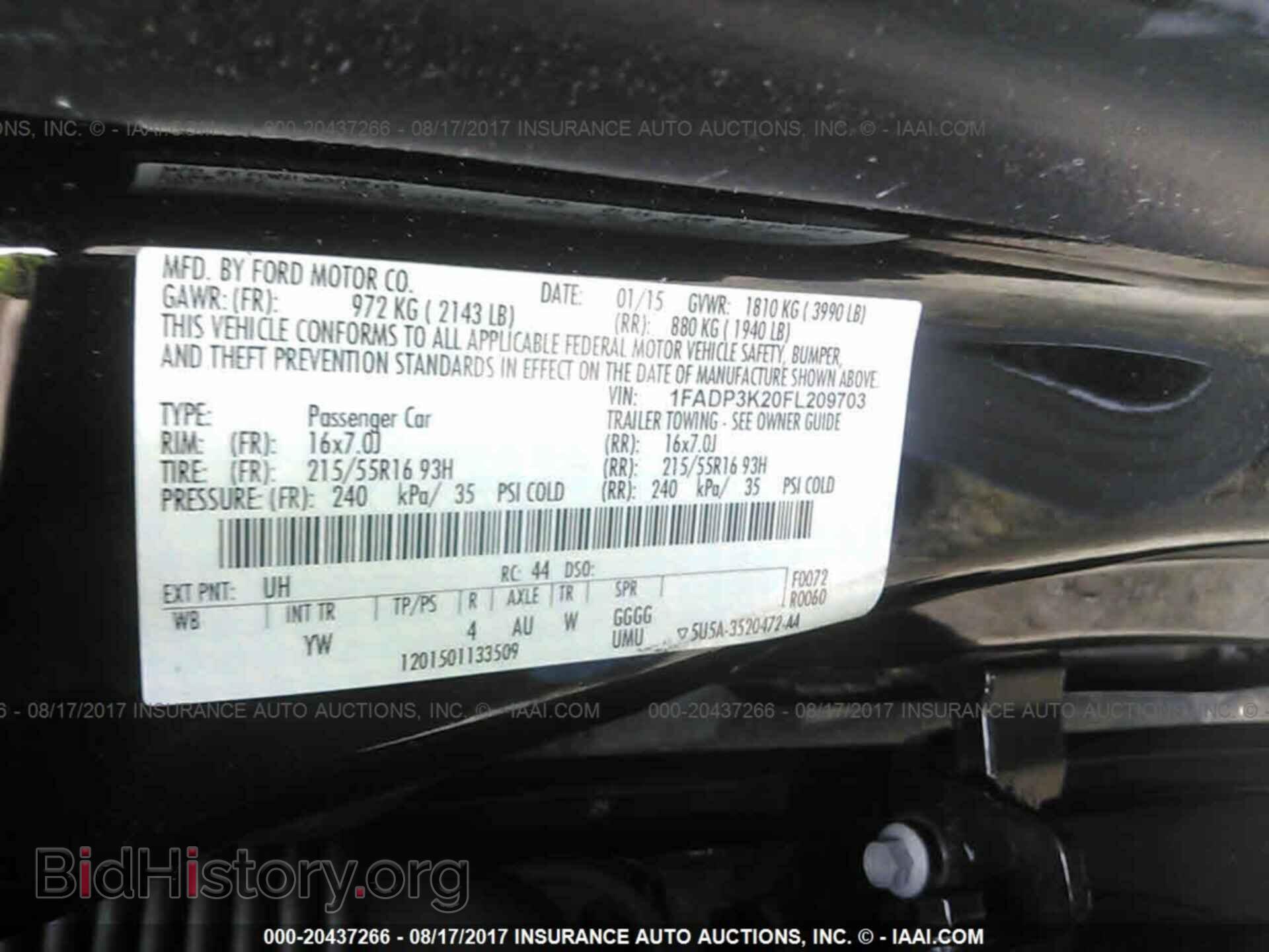 2015 Ford Focus - VIN: 1FADP3K20FL209703 - Фото 9