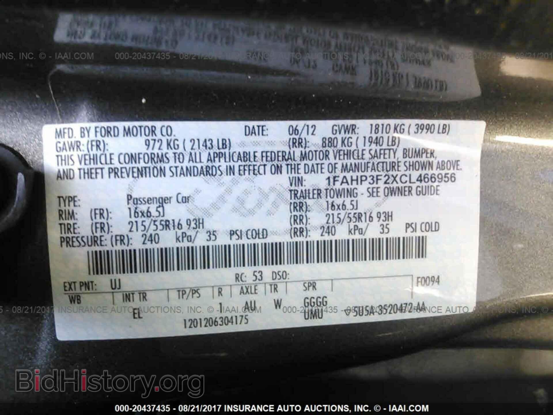 2012 Ford Focus - VIN: 1FAHP3F2XCL466956 - Фото 9