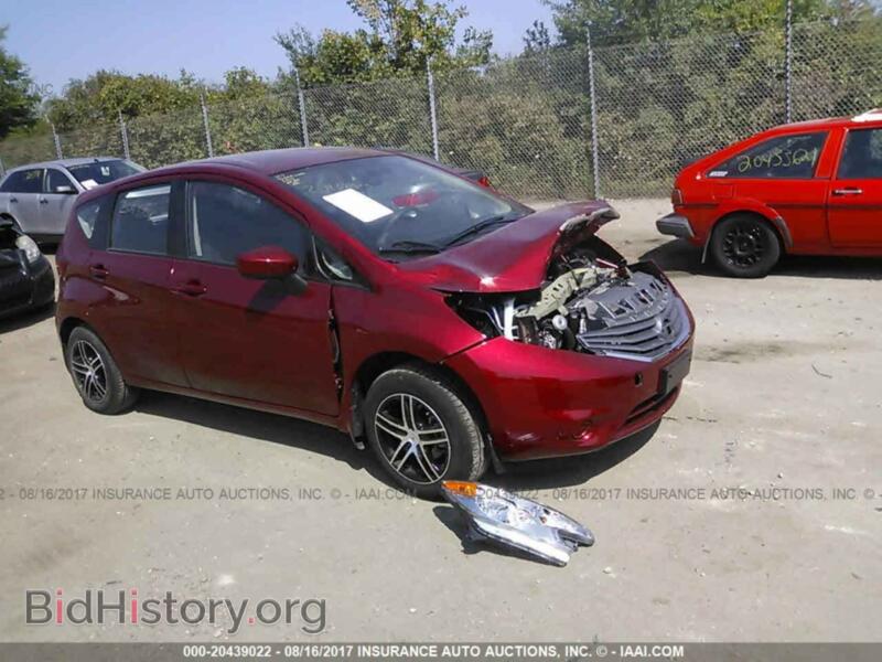 2016 Nissan VERSA NOTE (VIN 3N1CE2CP7GL376357) — фото 1 из 10, IAAI, повреждение: передняя часть
