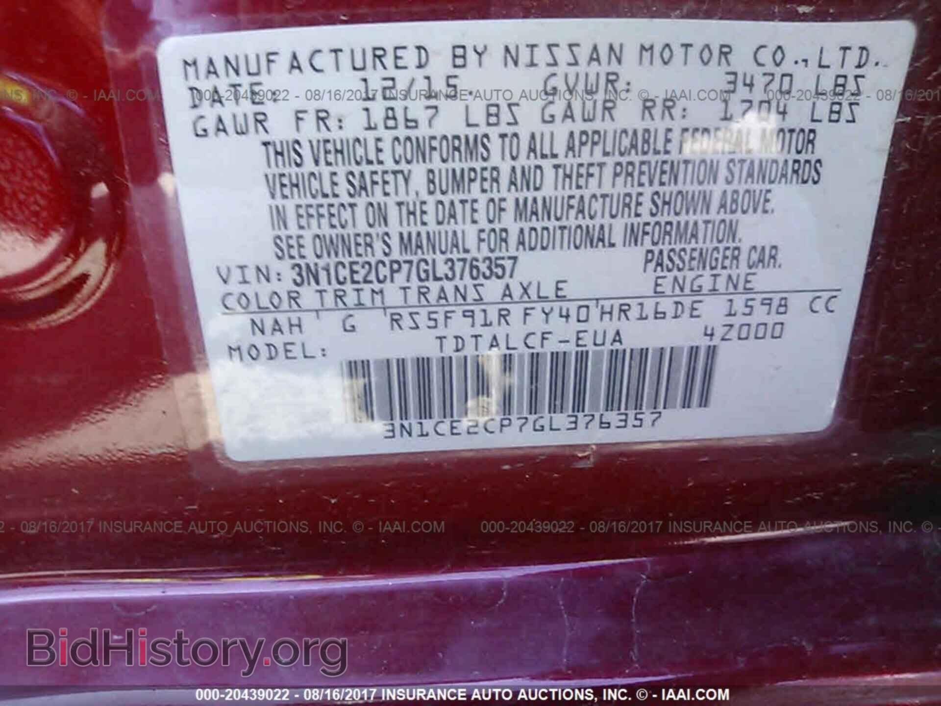 2016 Nissan Versa note - VIN: 3N1CE2CP7GL376357 - Photo 9