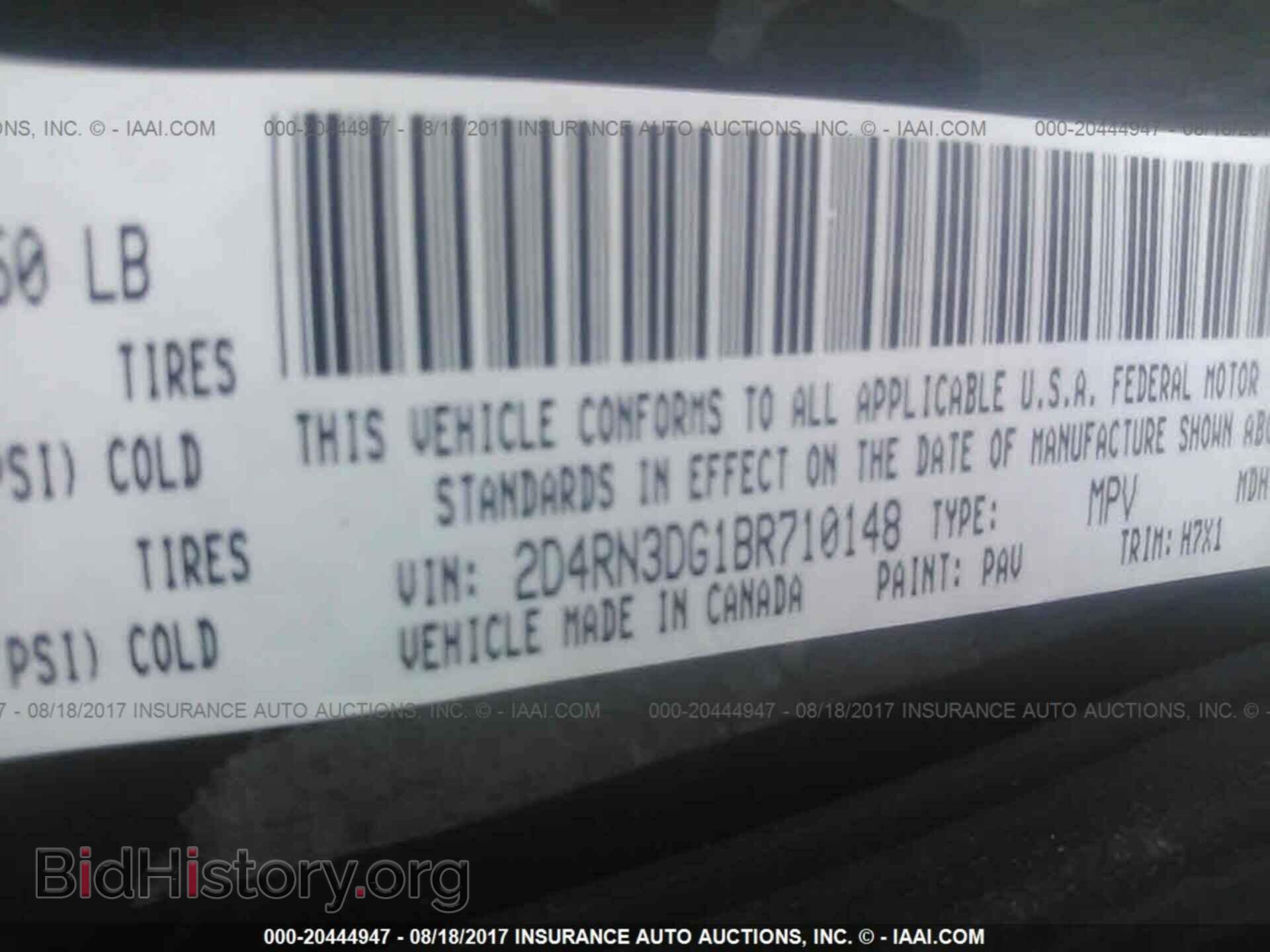 2011 Dodge Grand caravan - VIN: 2D4RN3DG1BR710148 - Photo 9