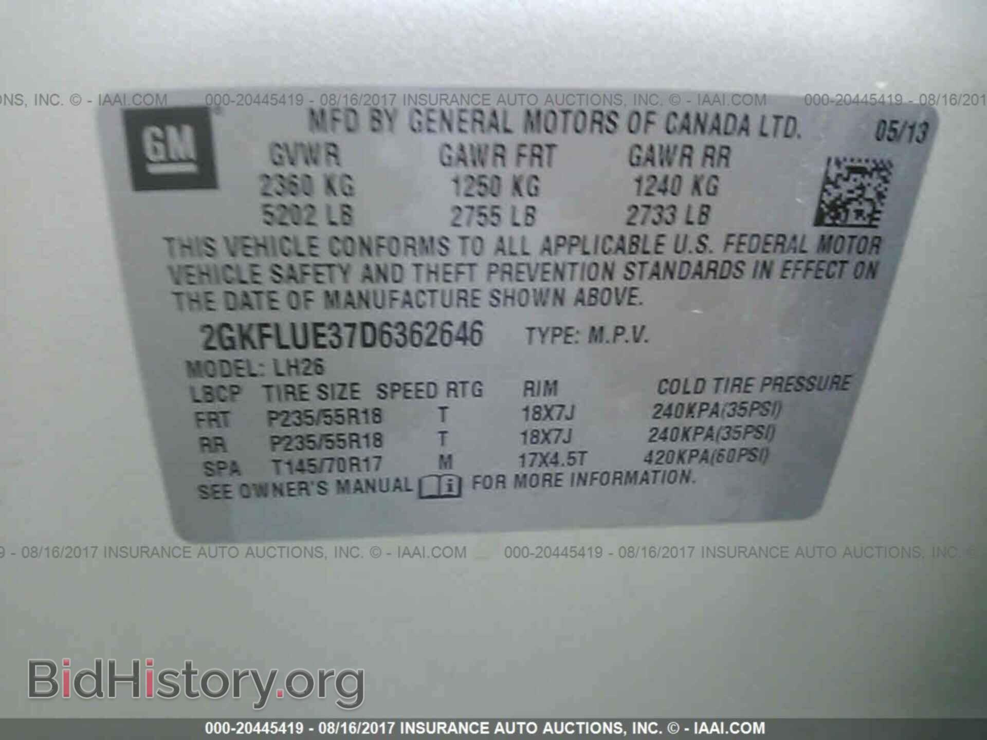 2013 Gmc Terrain - VIN: 2GKFLUE37D6362646 - Photo 9