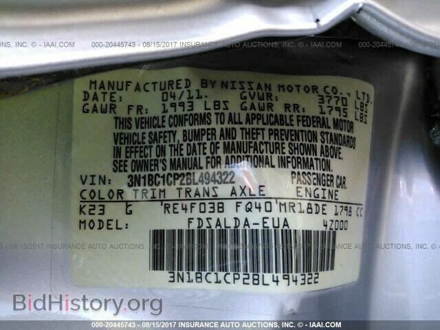 2011 Nissan Versa - VIN: 3N1BC1CP2BL494322 - Photo 9
