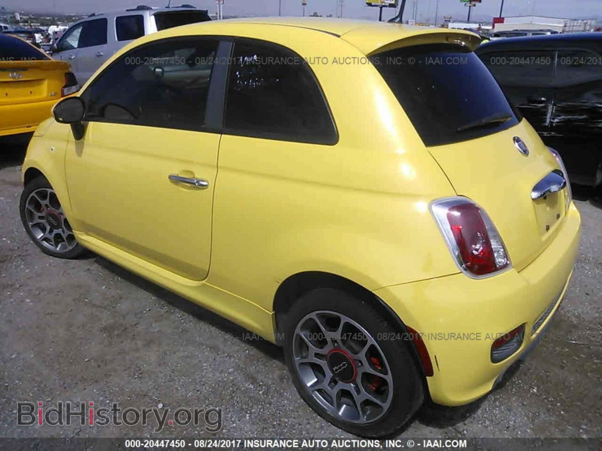2013 Fiat 500 - VIN: 3C3CFFBR5DT618700 - Фото 3