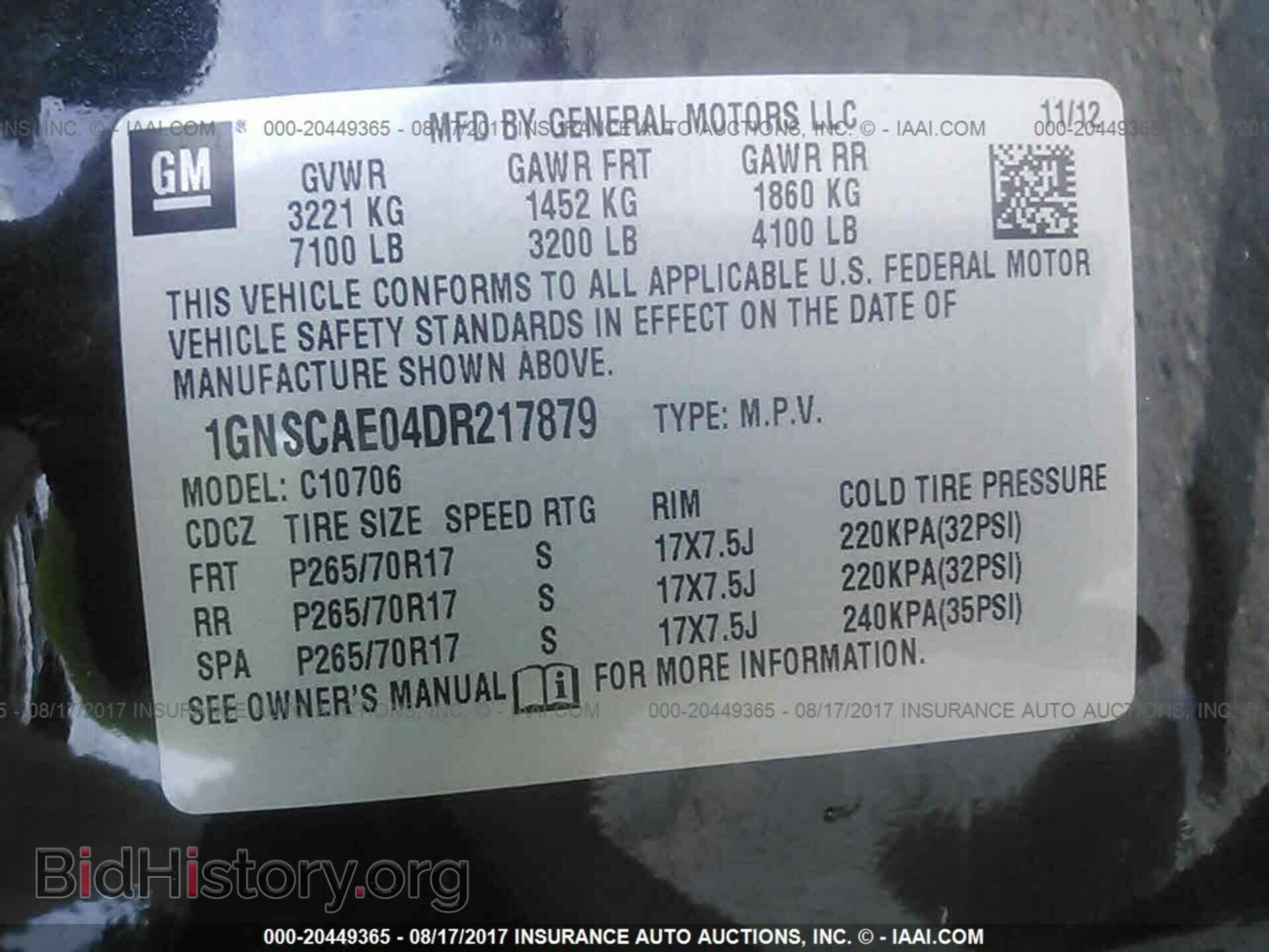 2013 Chevrolet Tahoe - VIN: 1GNSCAE04DR217879 - Photo 9