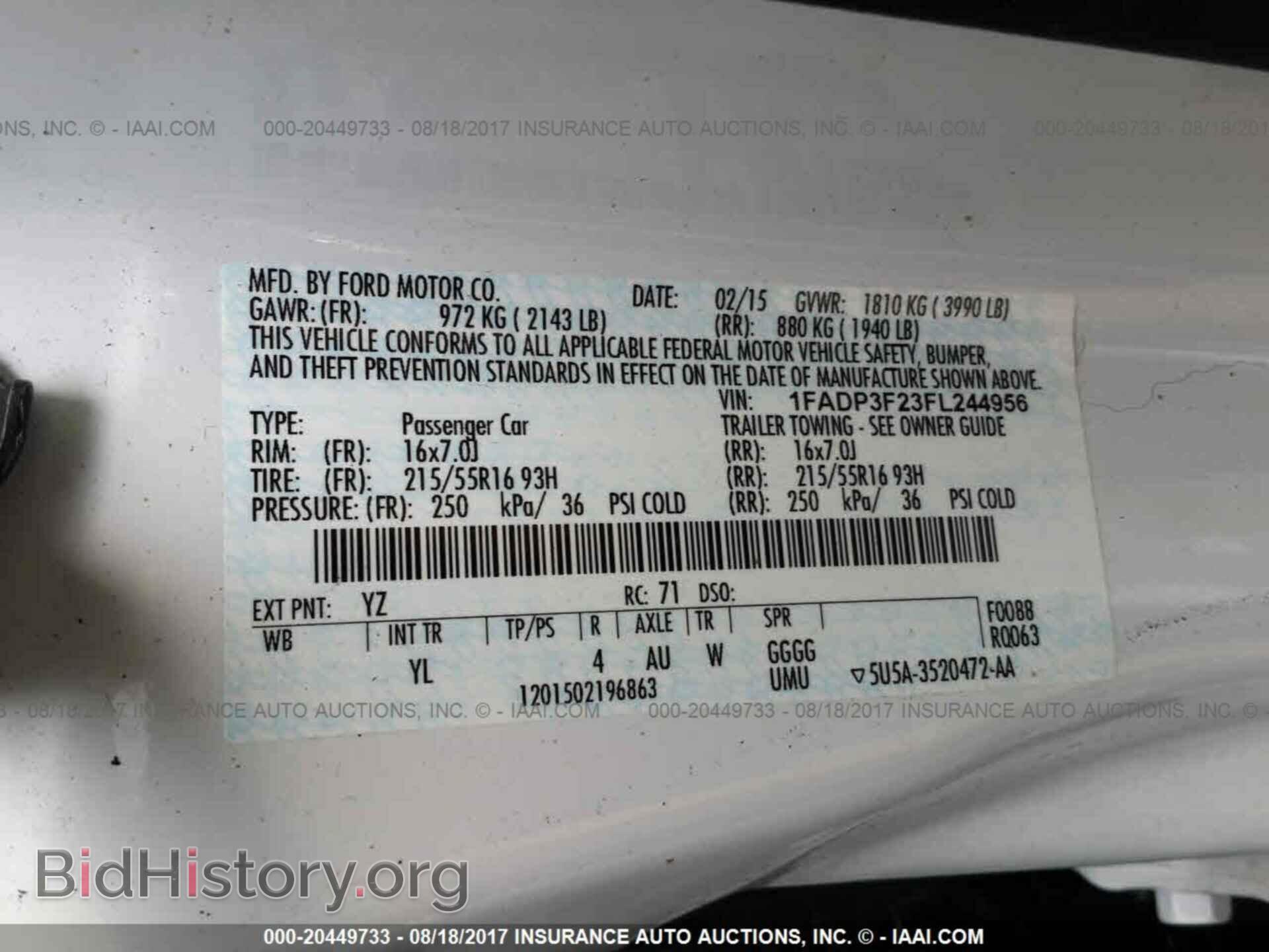 2015 Ford Focus - VIN: 1FADP3F23FL244956 - Photo 9