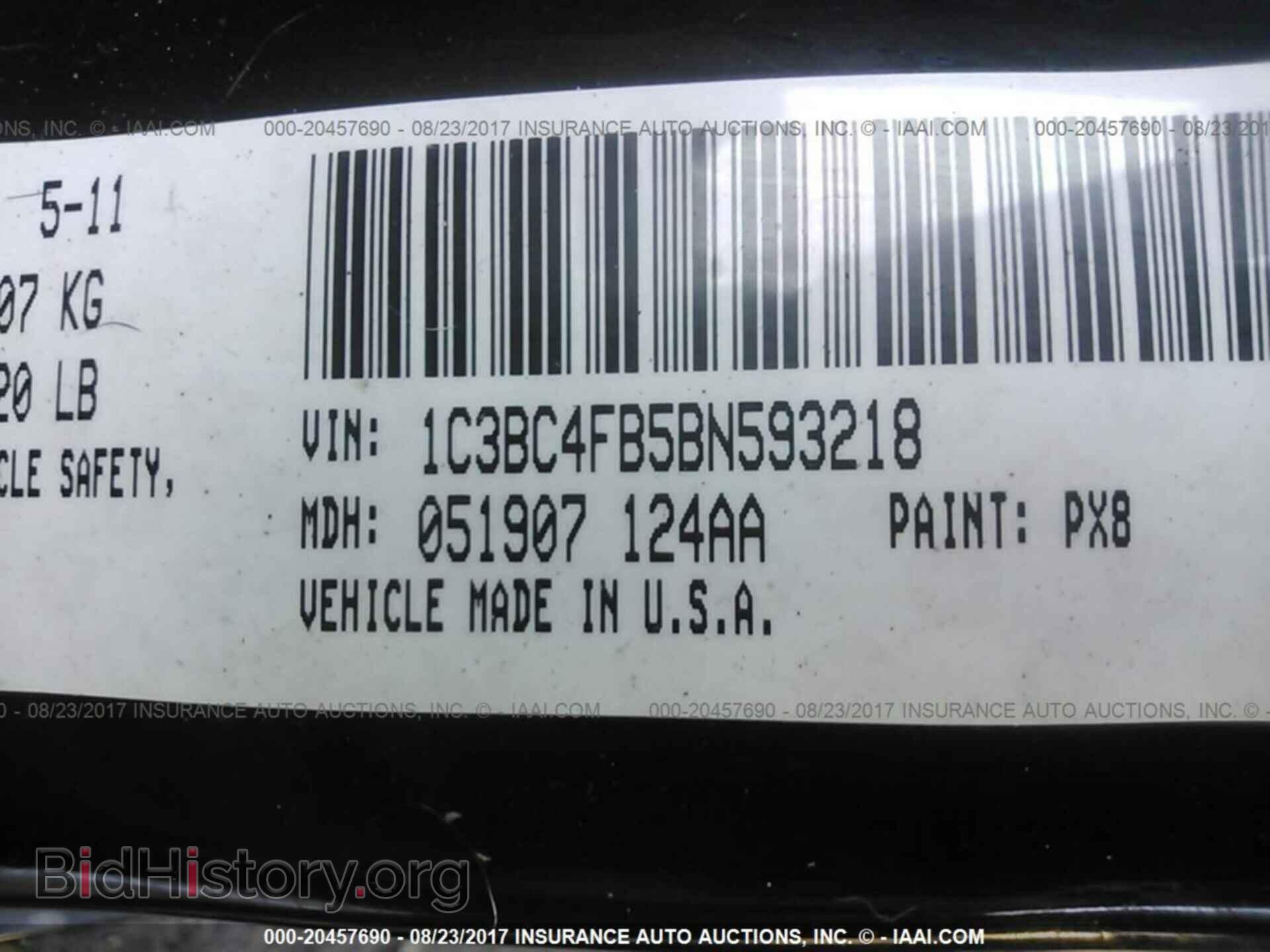 2011 Chrysler 200 - VIN: 1C3BC4FB5BN593218 - Photo 9