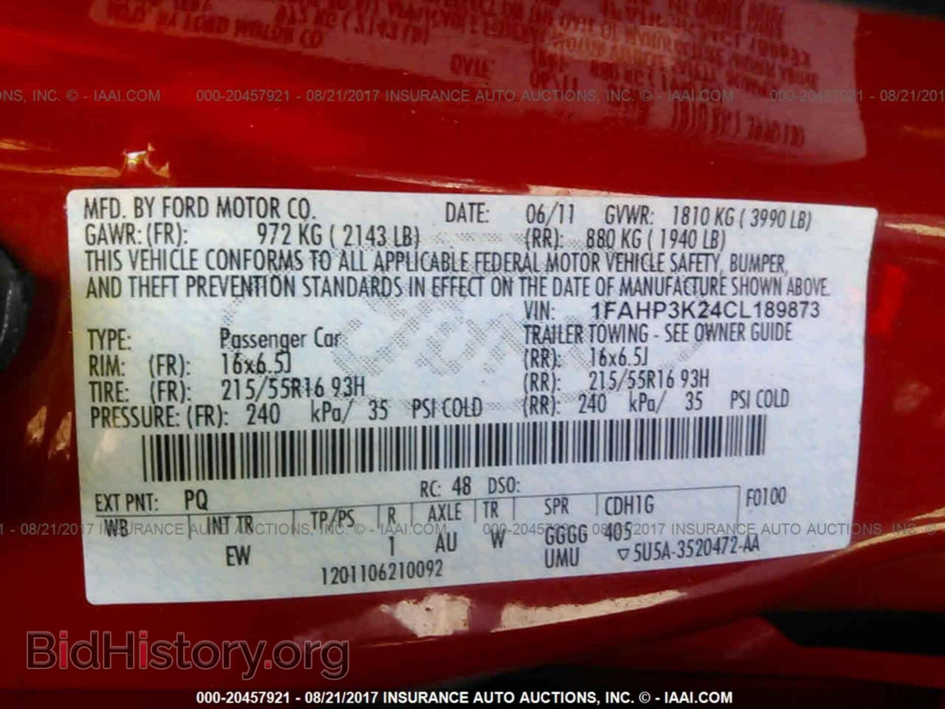 2012 Ford Focus - VIN: 1FAHP3K24CL189873 - Photo 9