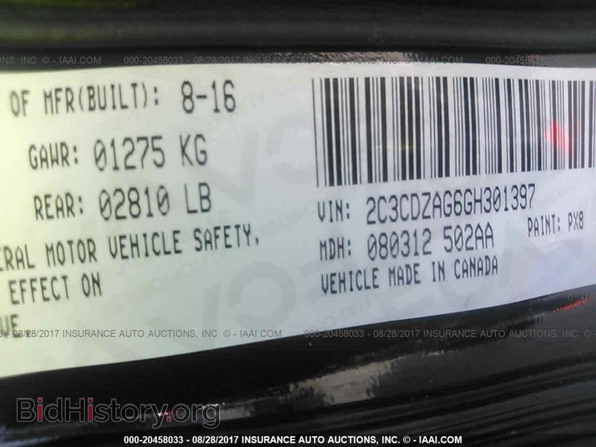 2016 Dodge Challenger - VIN: 2C3CDZAG6GH301397 - Photo 9