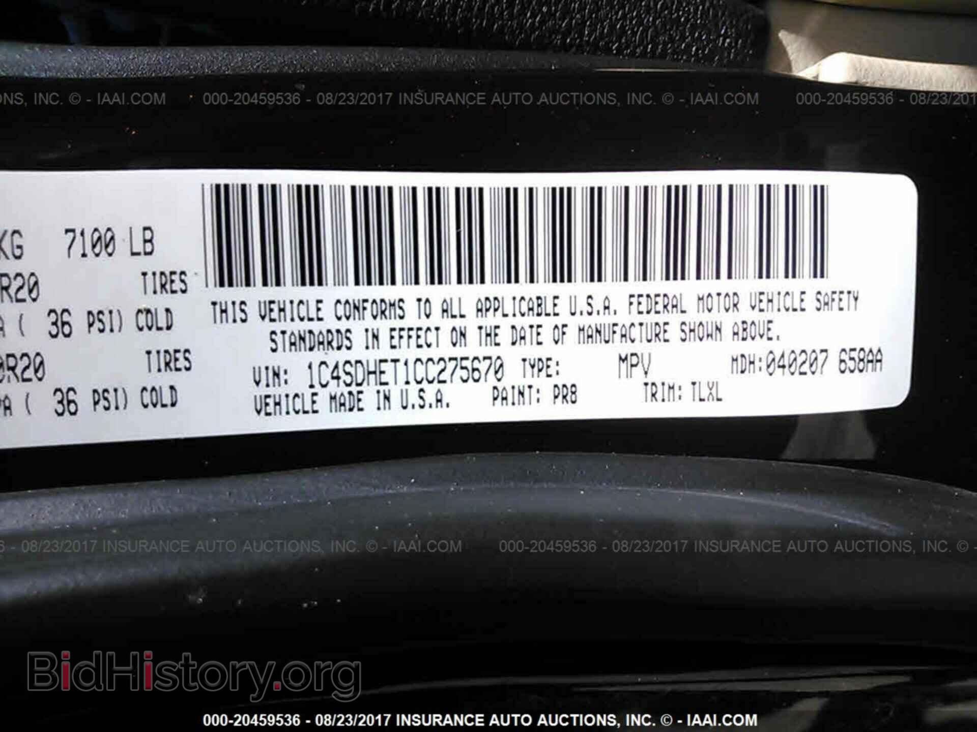 2012 Dodge Durango - VIN: 1C4SDHET1CC275670 - Photo 9