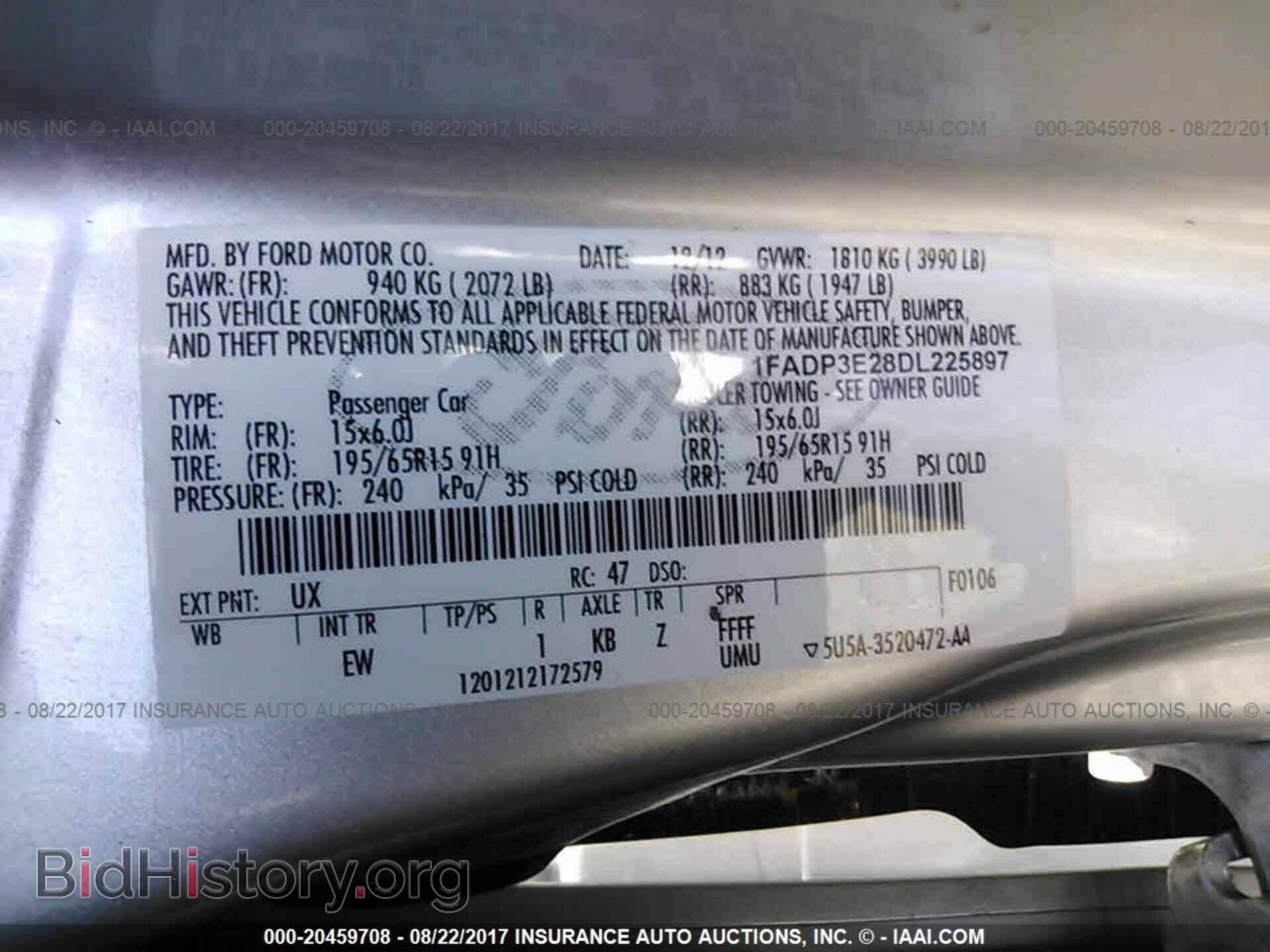 2013 Ford Focus - VIN: 1FADP3E28DL225897 - Фото 9