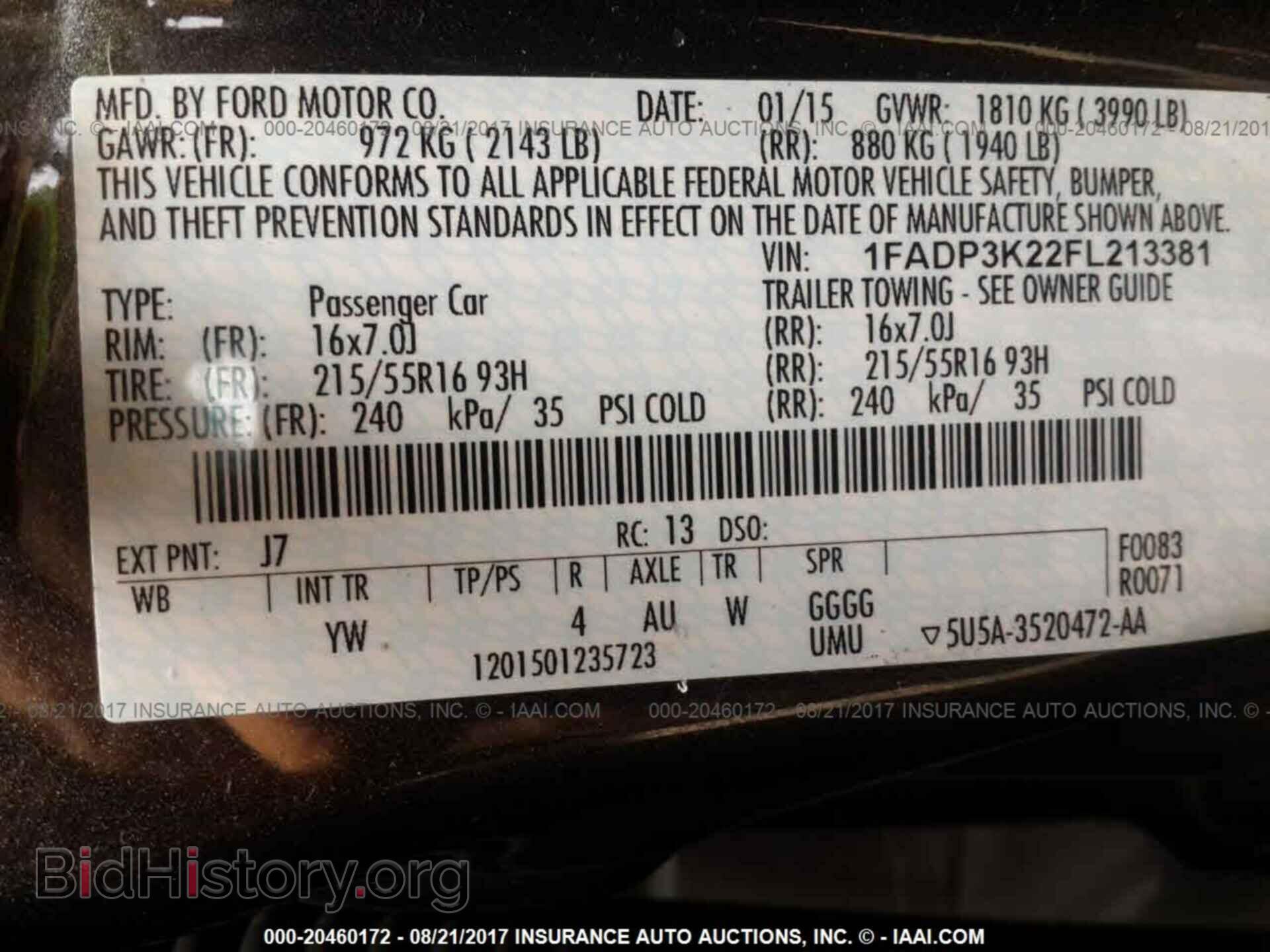 2015 Ford Focus - VIN: 1FADP3K22FL213381 - Photo 9