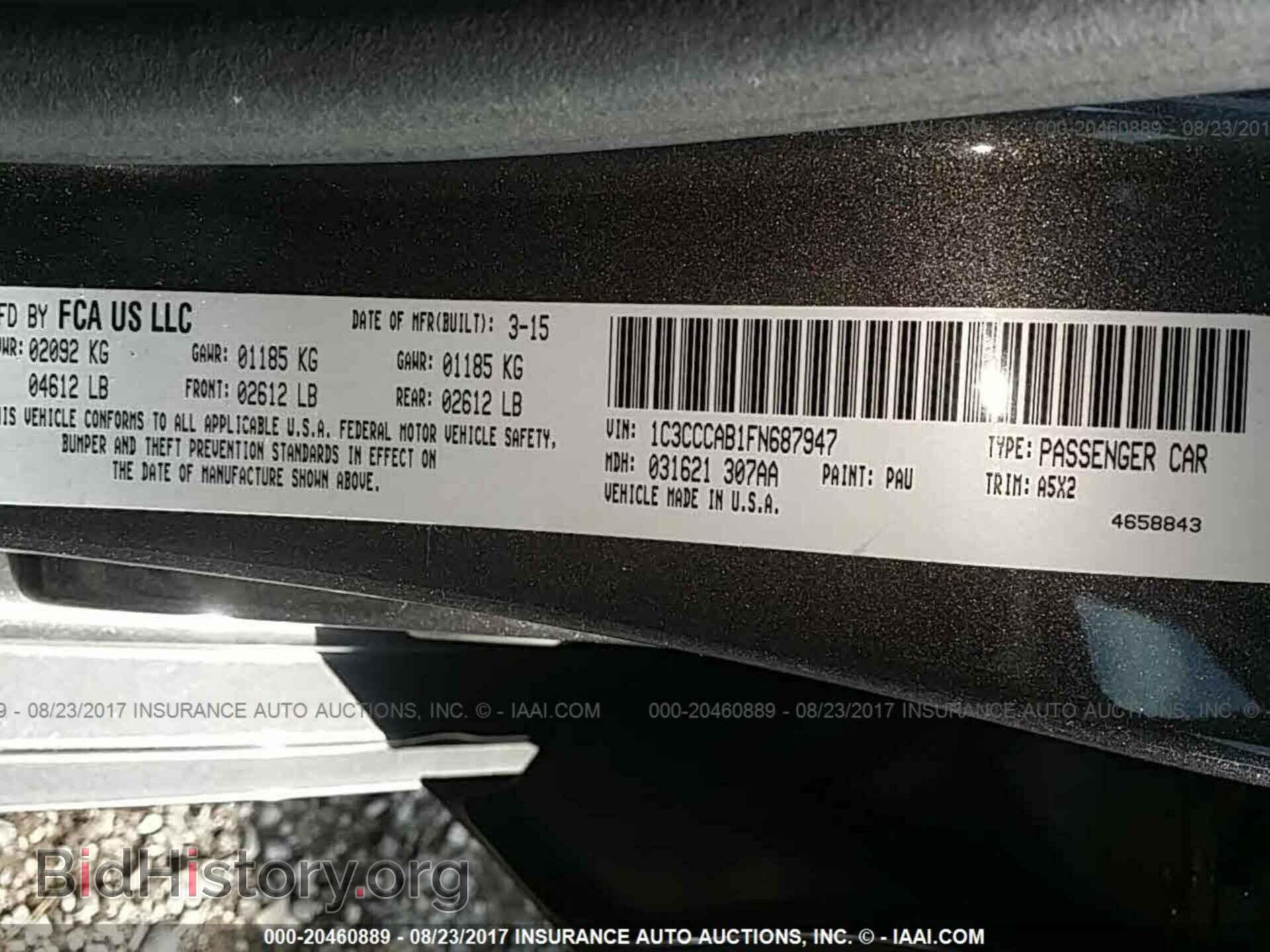 2015 Chrysler 200 - VIN: 1C3CCCAB1FN687947 - Photo 9