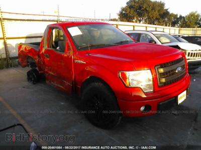 2013 Ford F150, красный — VIN 1FTMF1CF3DFC87357, IAAI