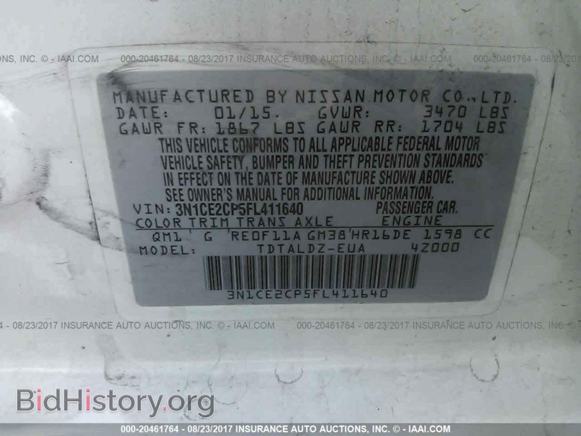 2015 Nissan Versa note - VIN: 3N1CE2CP5FL411640 - Photo 9