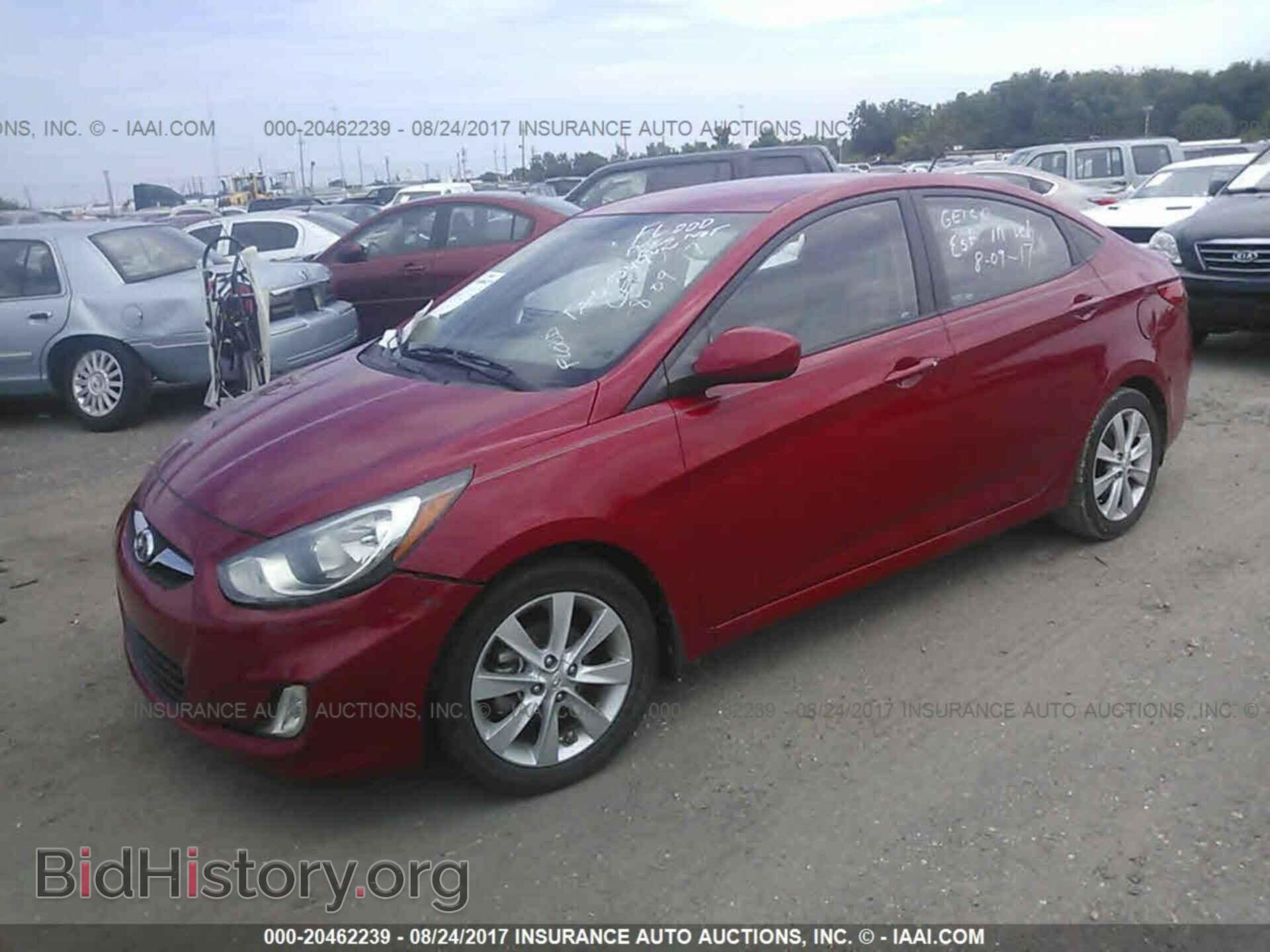 2012 Hyundai Accent - VIN: KMHCU4AE3CU187827 - Фото 2