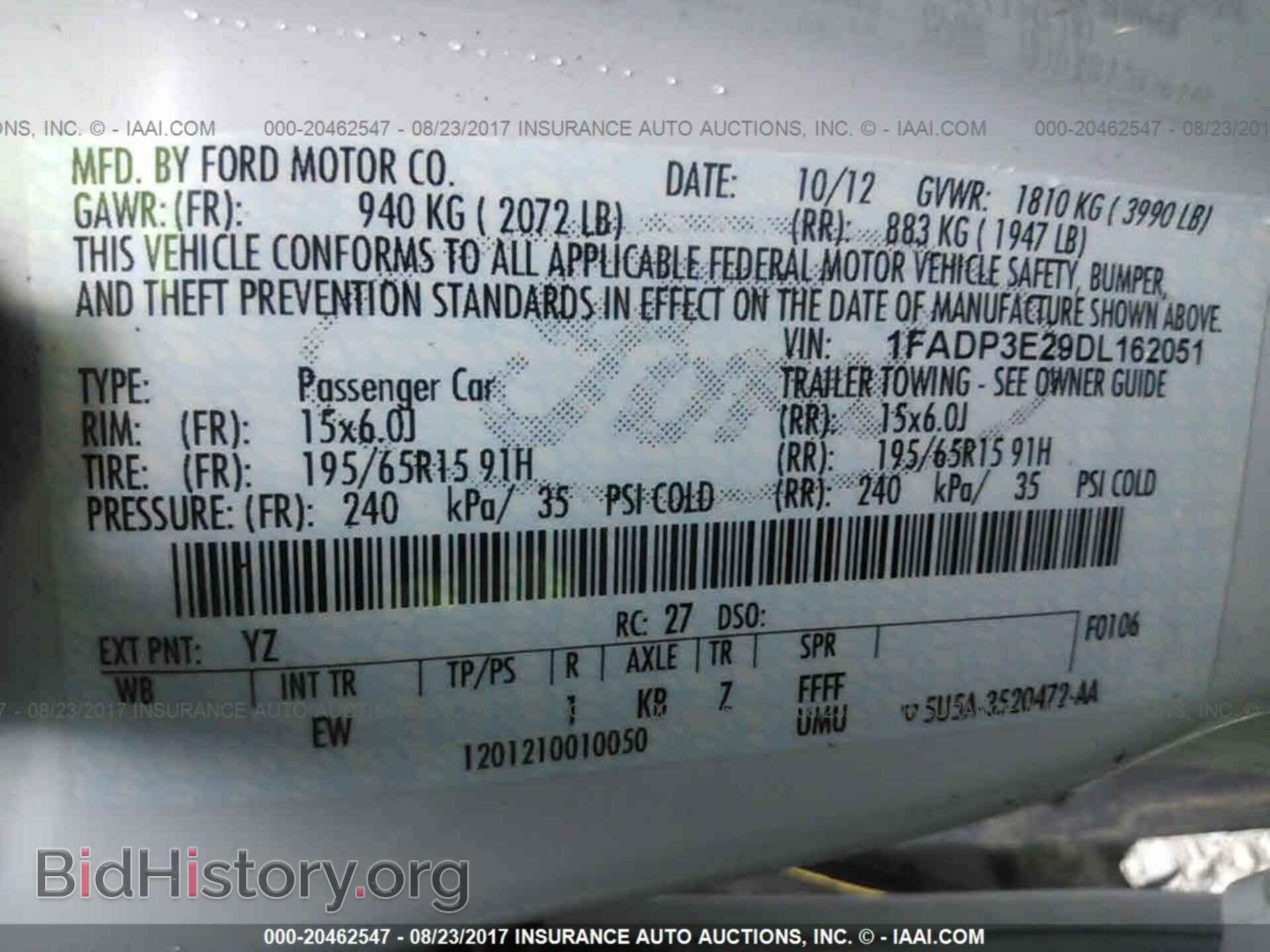 2013 Ford Focus - VIN: 1FADP3E29DL162051 - Фото 9
