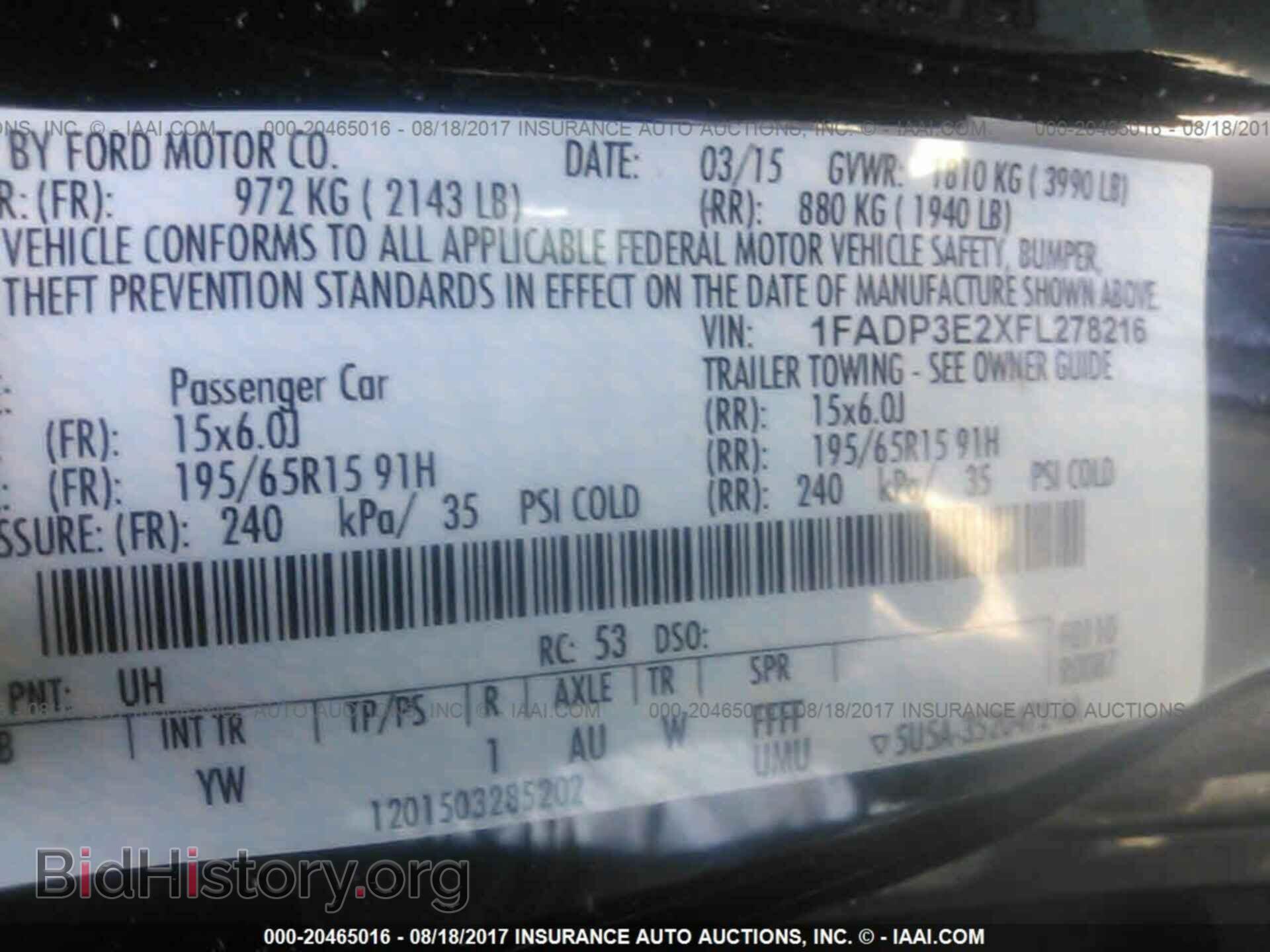 2015 Ford Focus - VIN: 1FADP3E2XFL278216 - Фото 9