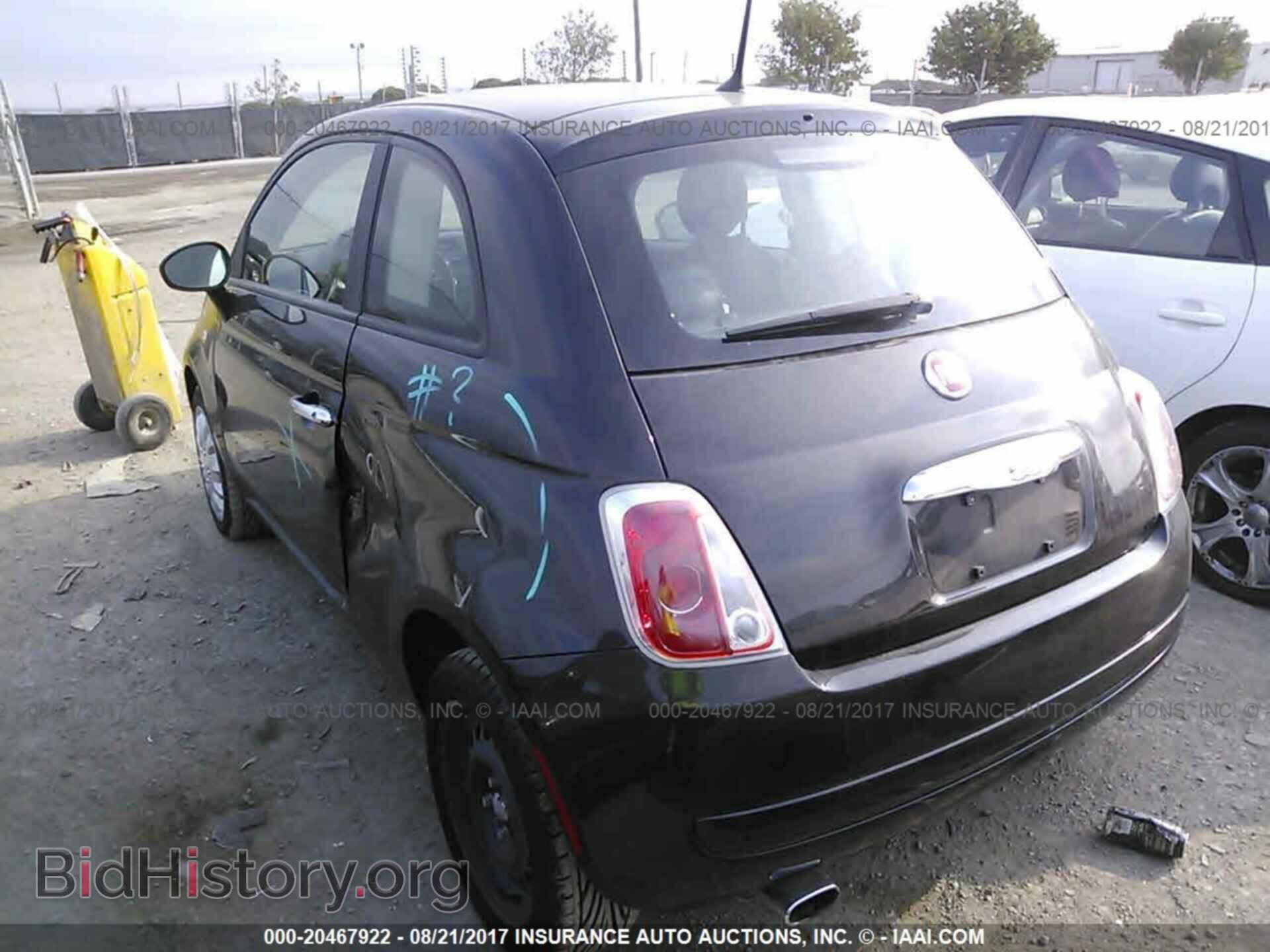 2012 Fiat 500 - VIN: 3C3CFFAR5CT287634 - Фото 3