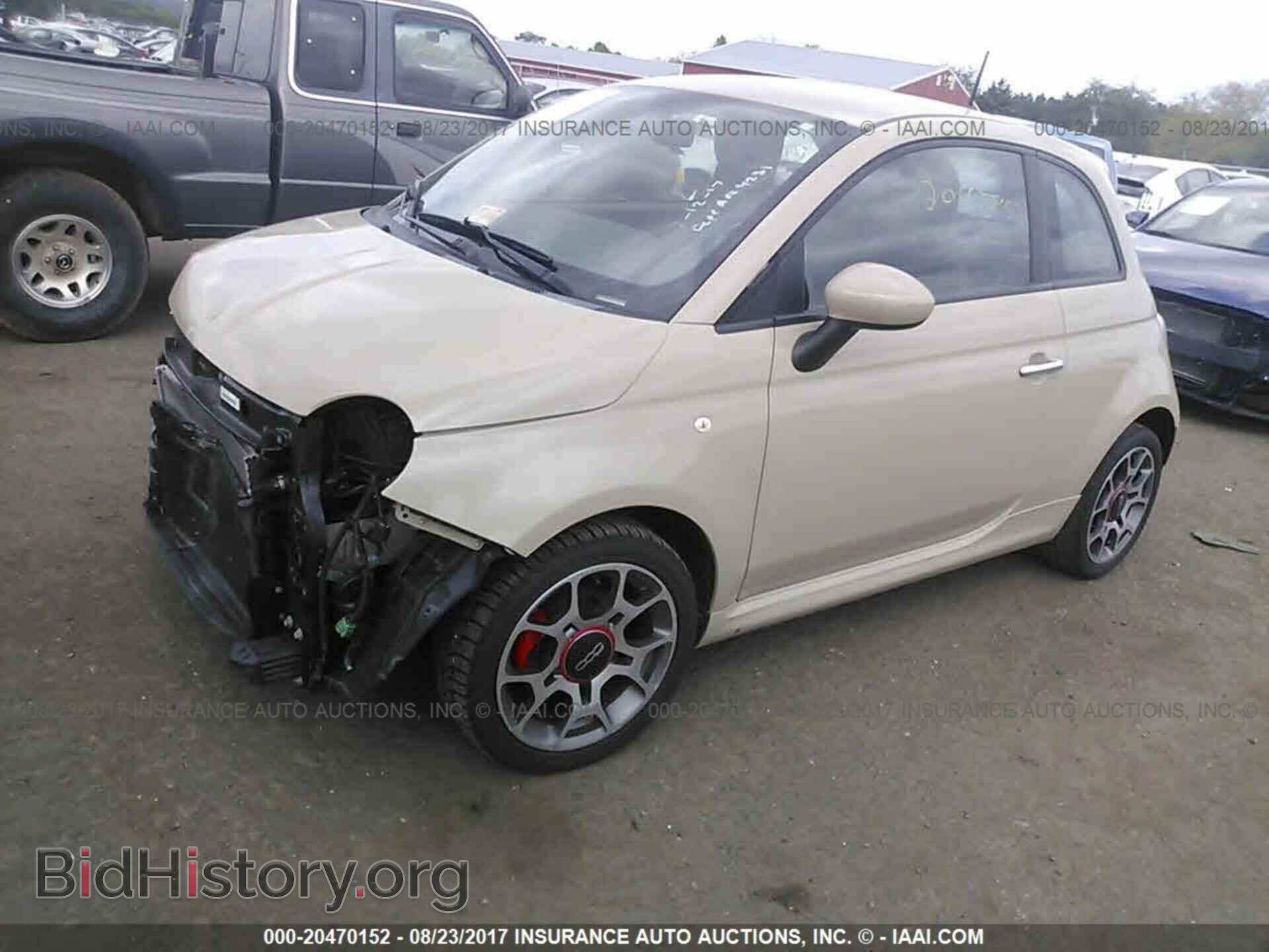 2012 Fiat 500 - VIN: 3C3CFFBR4CT113424 - Фото 2