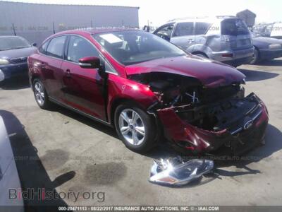 2014 Ford FOCUS, красный — VIN 1FADP3F29EL407799, IAAI