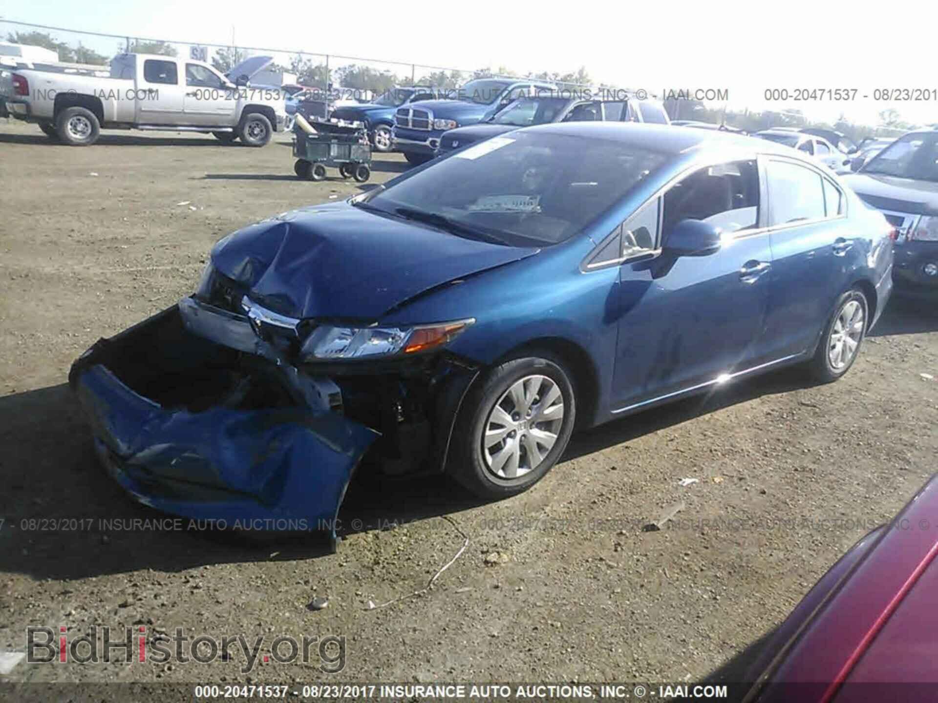 2012 Honda Civic - VIN: 19XFB2F55CE080913 - Фото 2