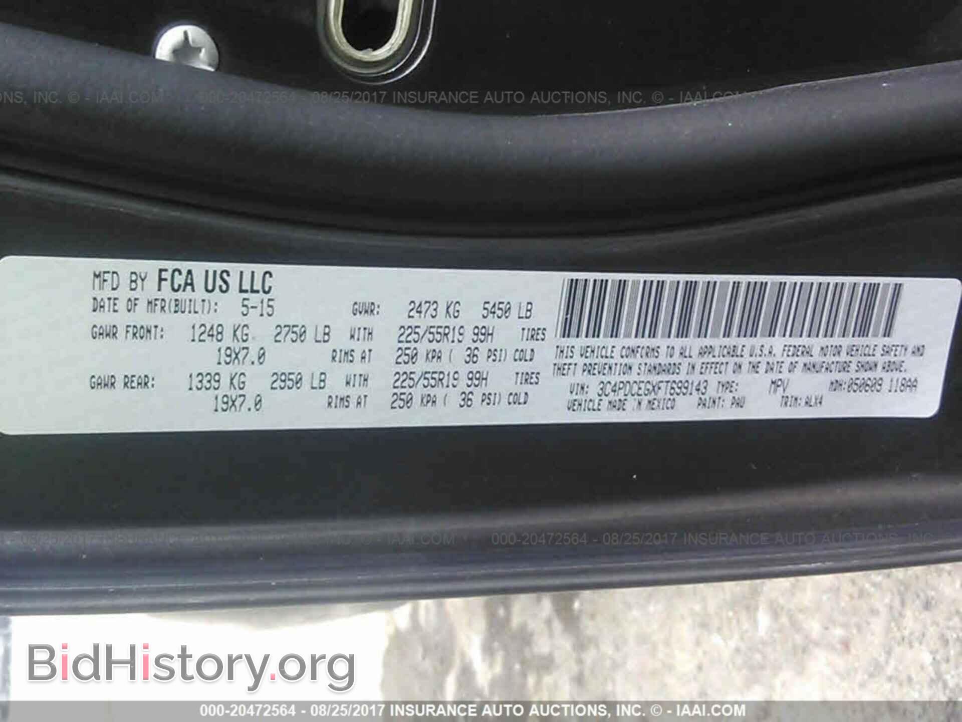 2015 Dodge Journey - VIN: 3C4PDCEGXFT699143 - Photo 9