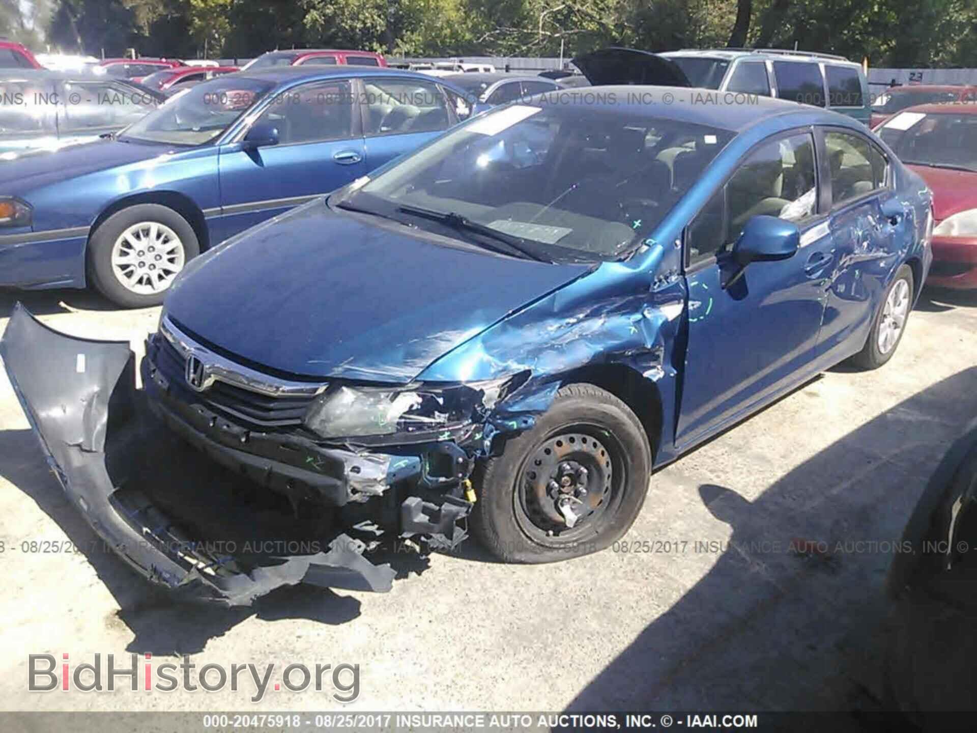 2012 Honda Civic - VIN: 2HGFB2F5XCH534563 - Фото 2