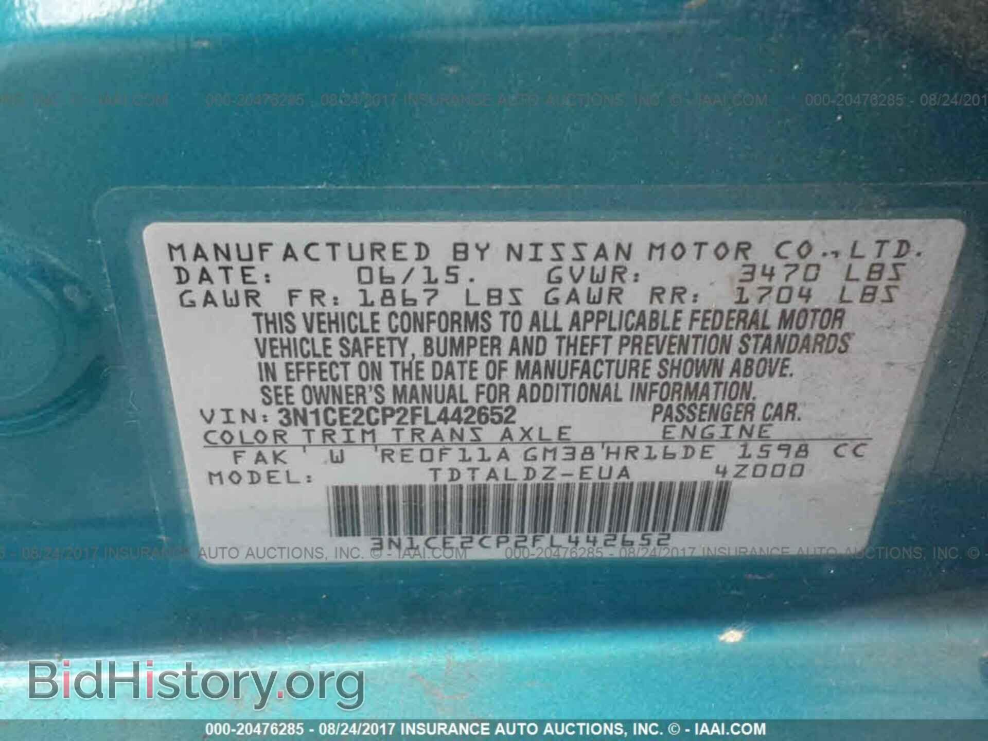 2015 Nissan Versa note - VIN: 3N1CE2CP2FL442652 - Photo 9