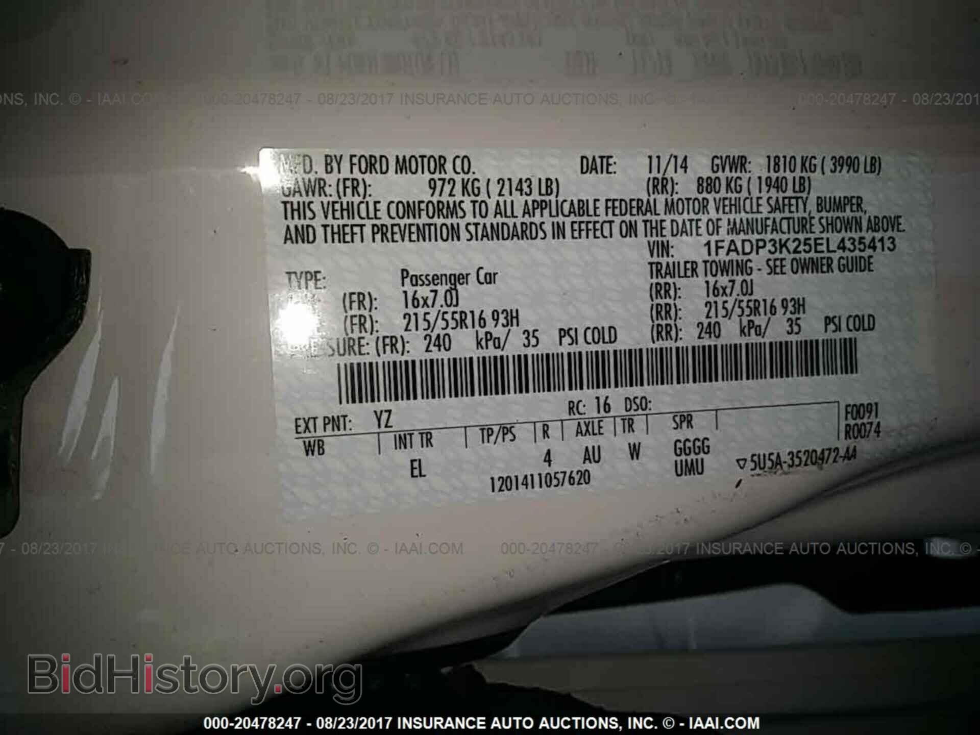 2014 Ford Focus - VIN: 1FADP3K25EL435413 - Фото 9